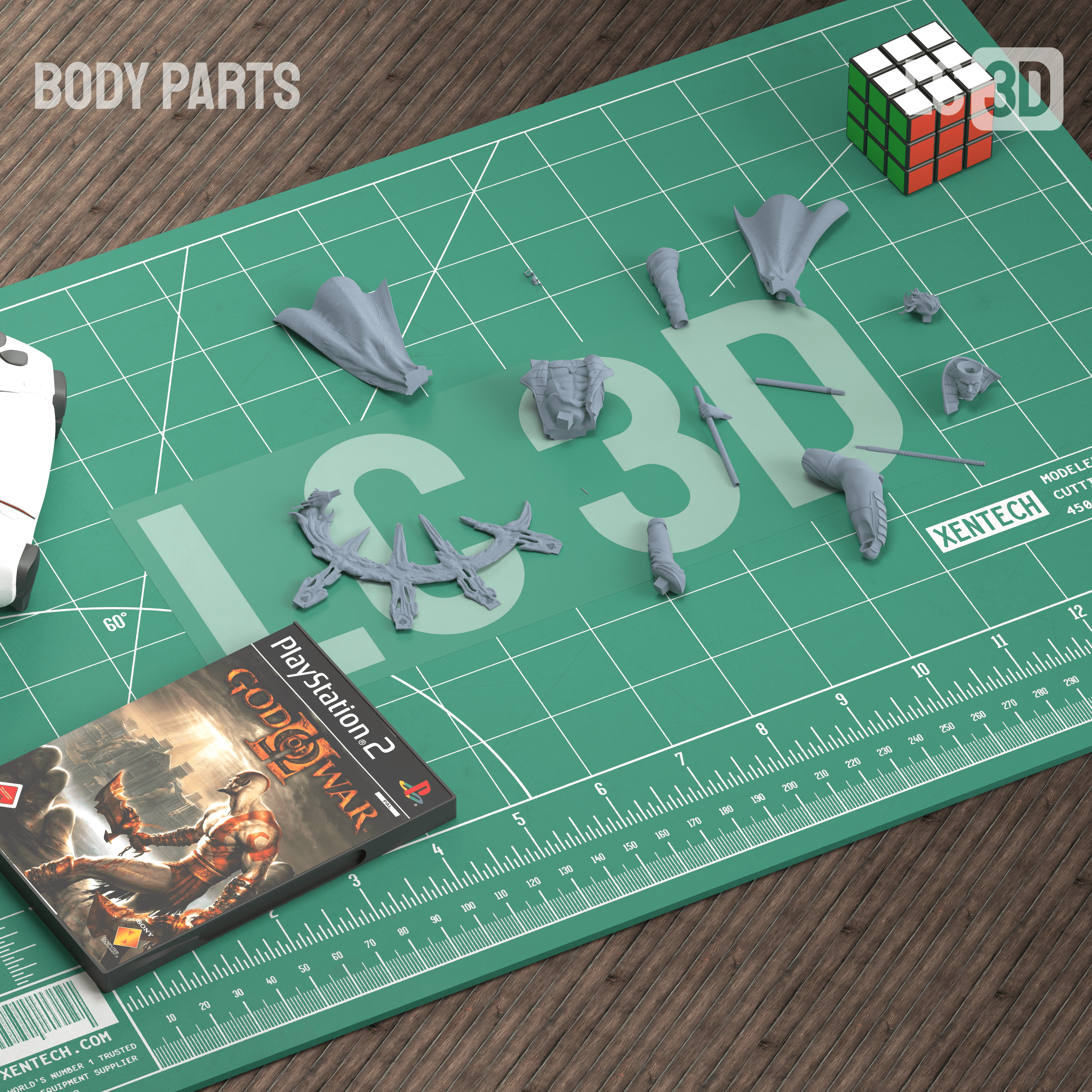Gambit X-MEN Figure 3D Printed Resin Model Kit
