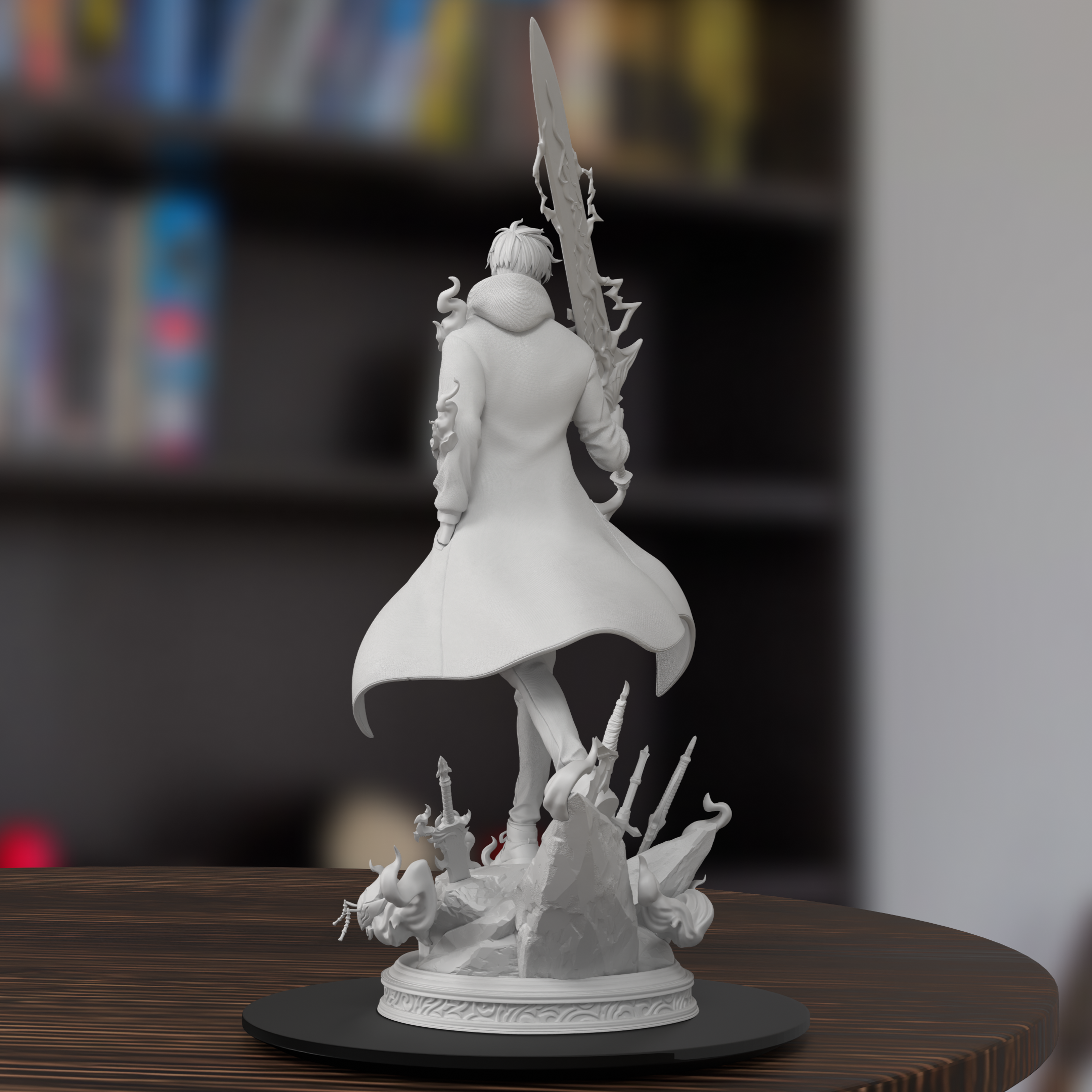 Sung Jinwoo Solo Leveling Figure 3D Printed Resin Model Kit