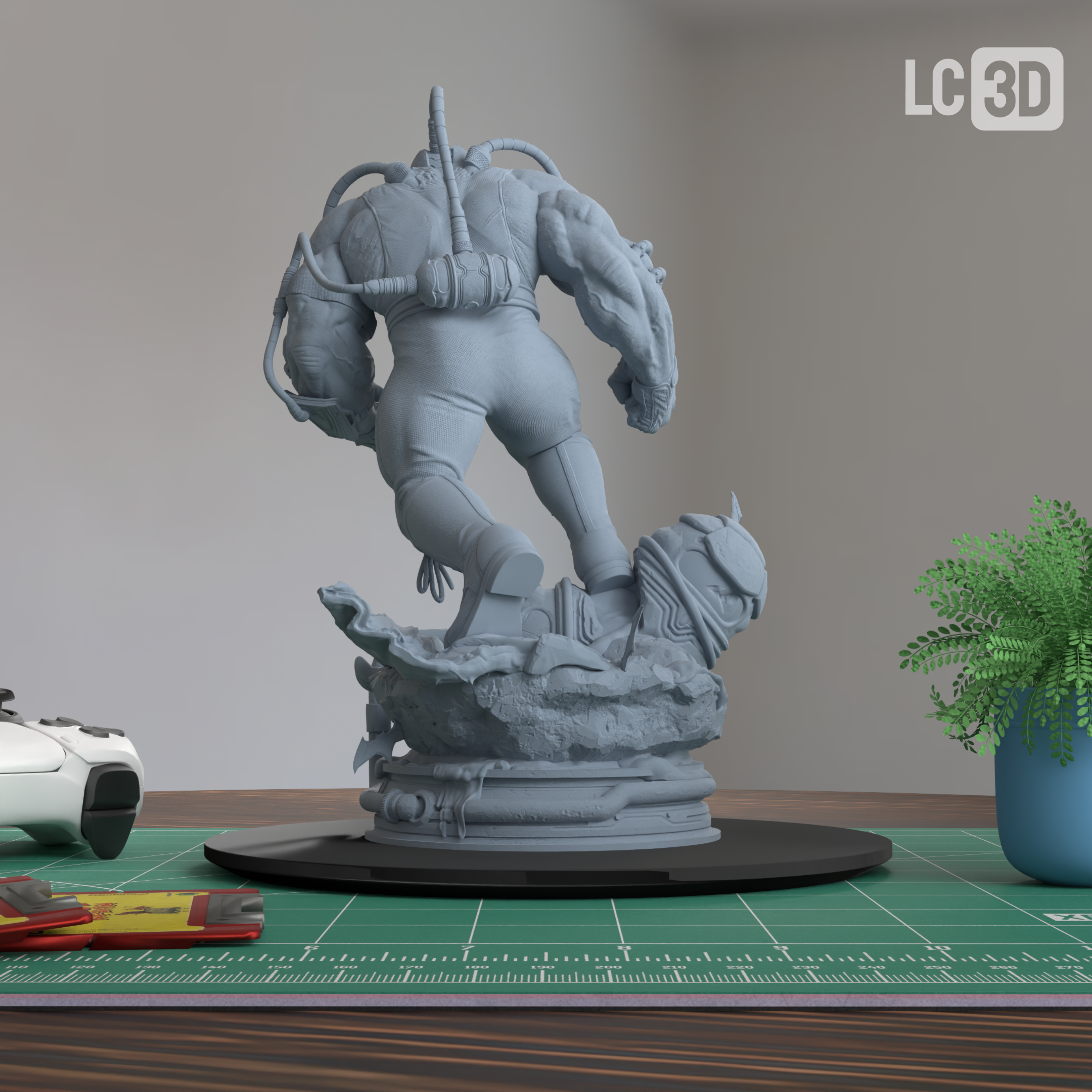 Bane DC Figure 3D Printed Resin Model Kit