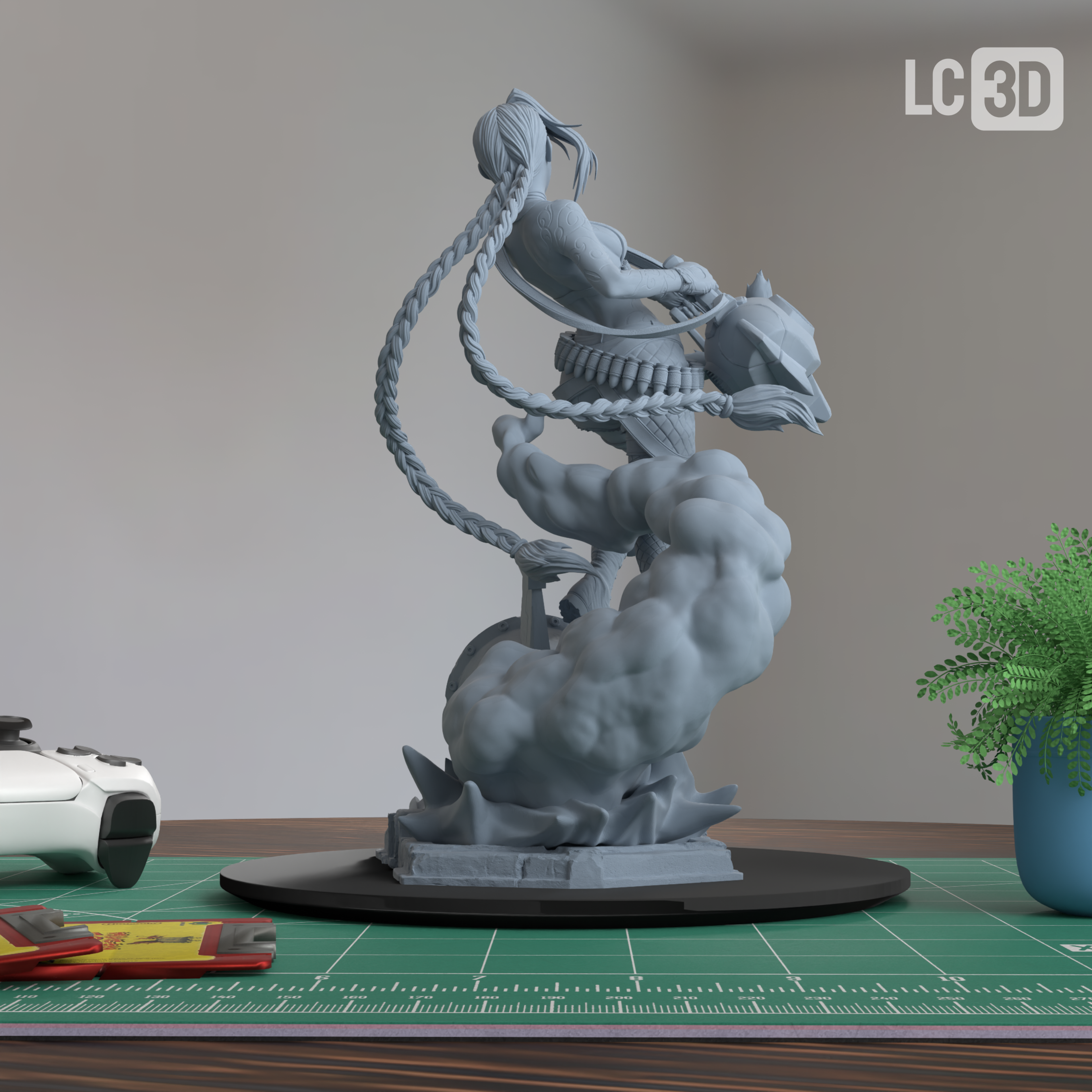 Jinx Arcane Action Figure 3D Printed Resin Model Kit