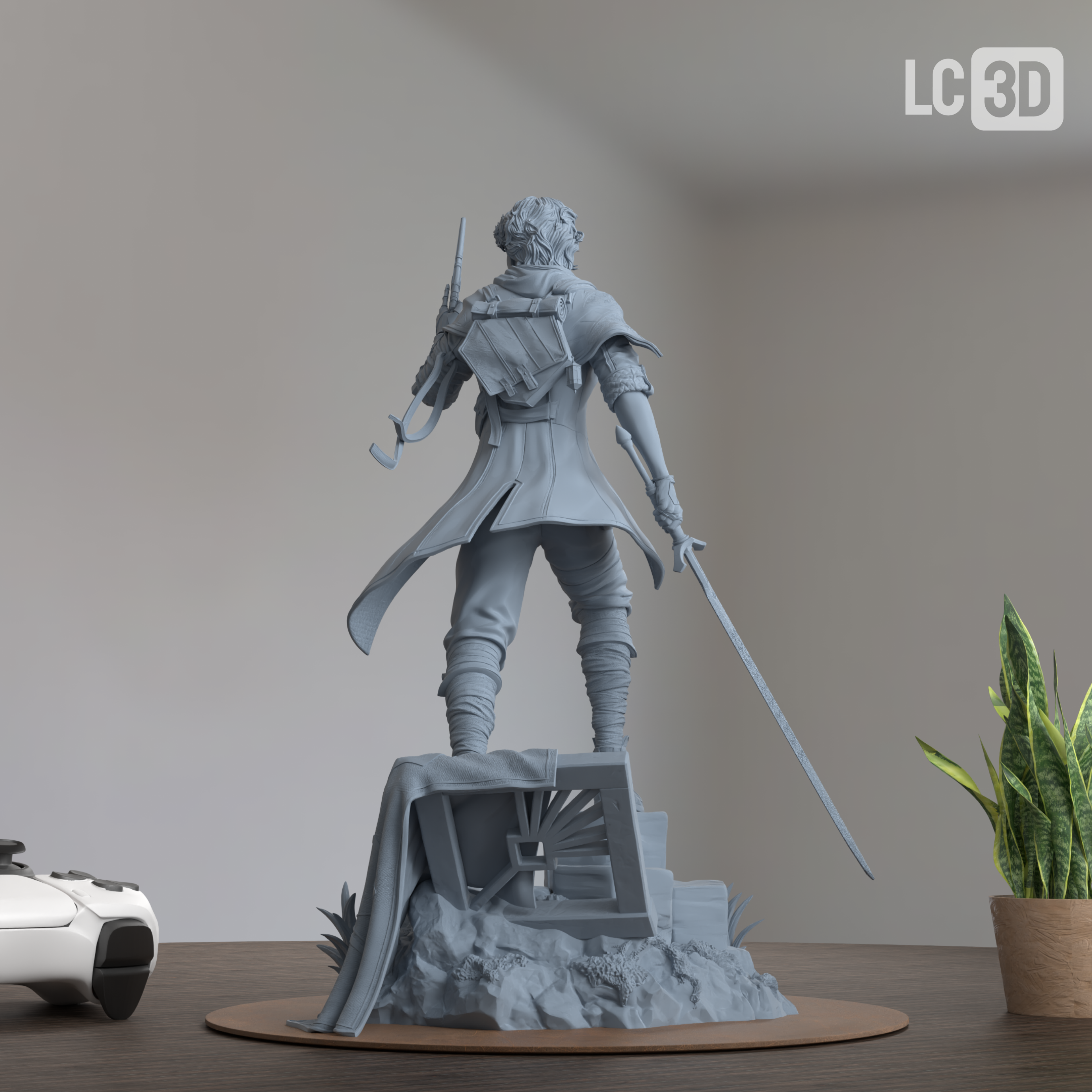 Gustave Expedition 33 Figure 3D Printed Resin Model Kit