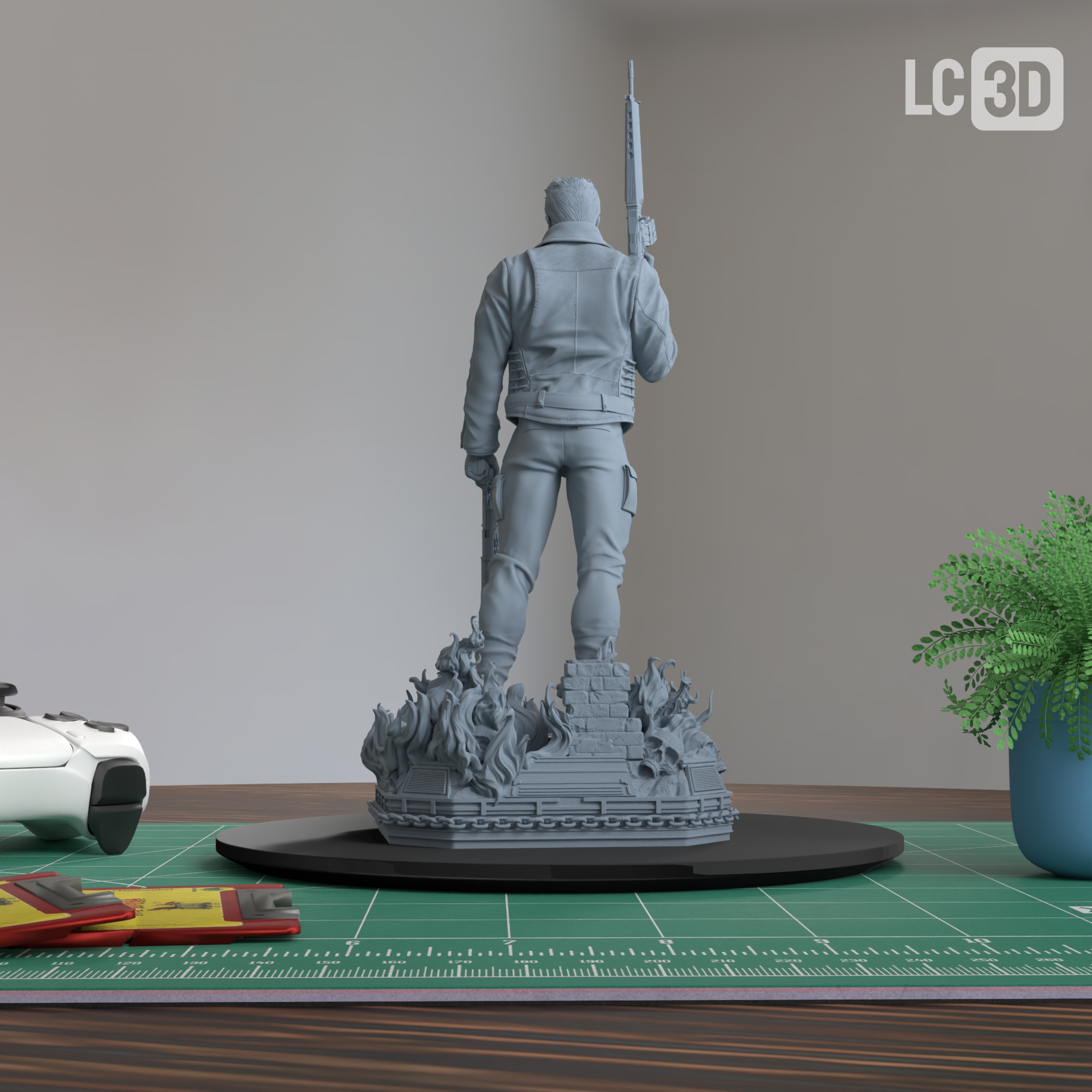 T-800 Terminator Figure 3D Printed Resin Model Kit