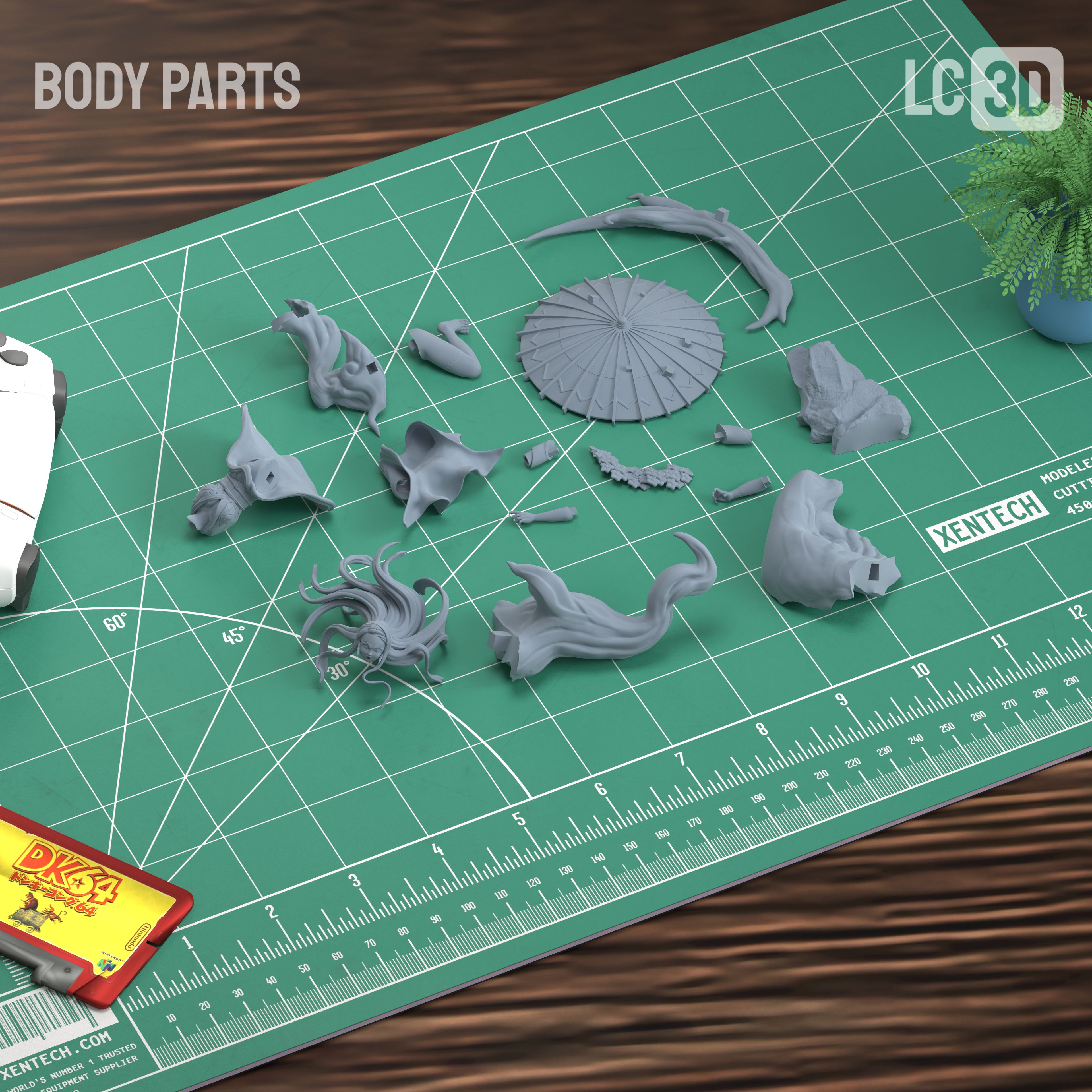 Nezuko Kamado Demon Slayer Figure 3D Printed Resin Model Kit