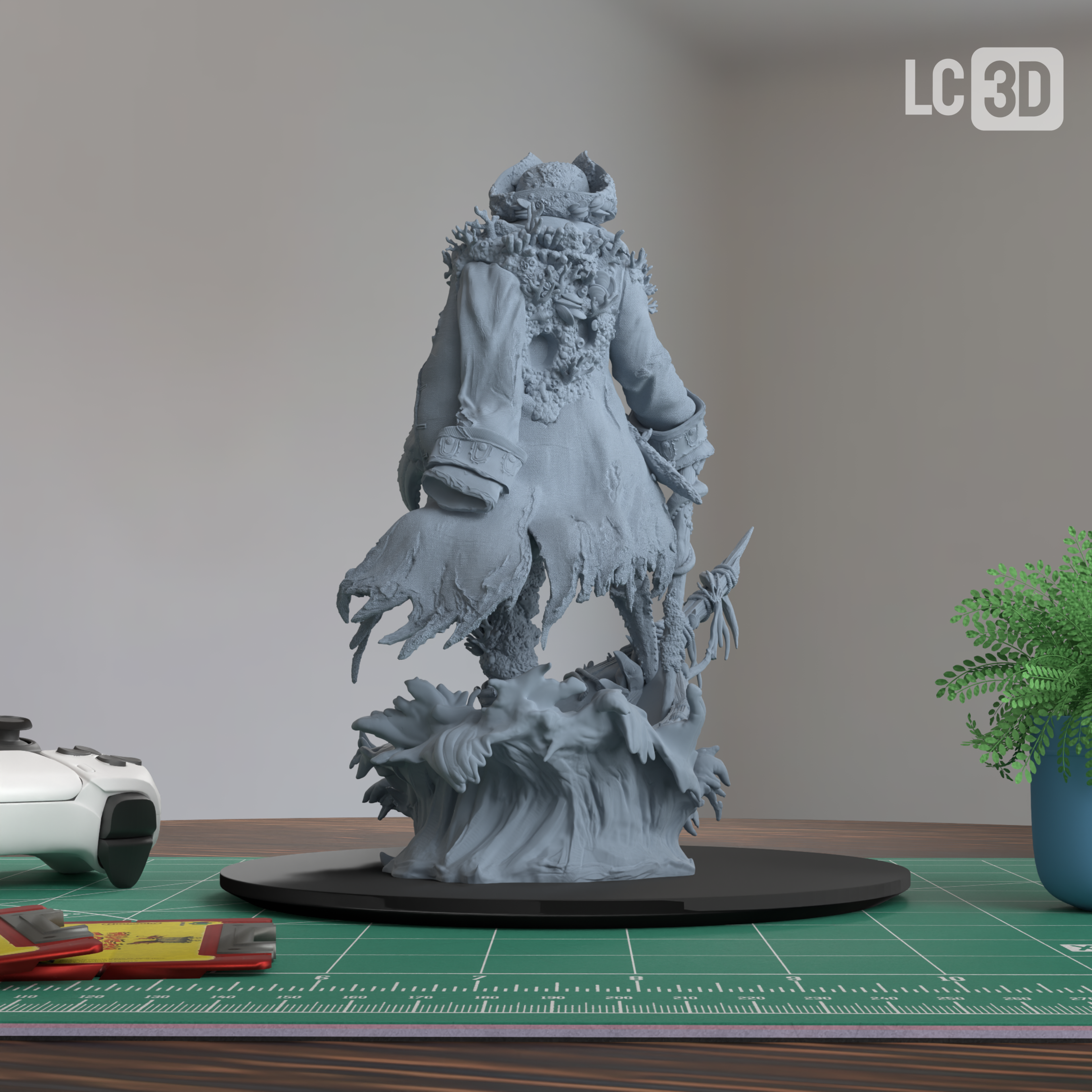 Davy Jones Pirates Of The Caribbean Figure 3D Printed Resin Model Kit