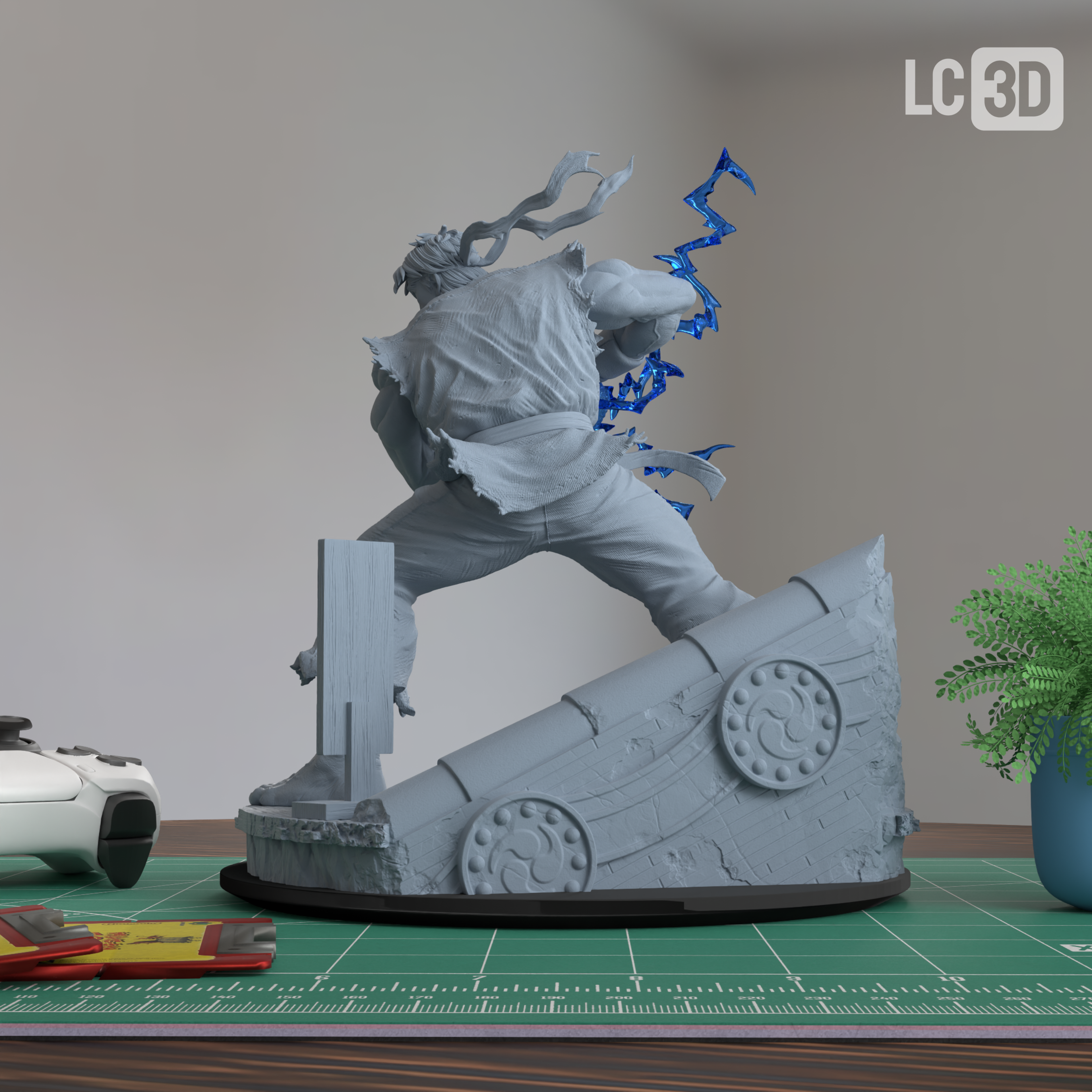 Ryu Street Fighter Figure 3D Printed Resin Model Kit