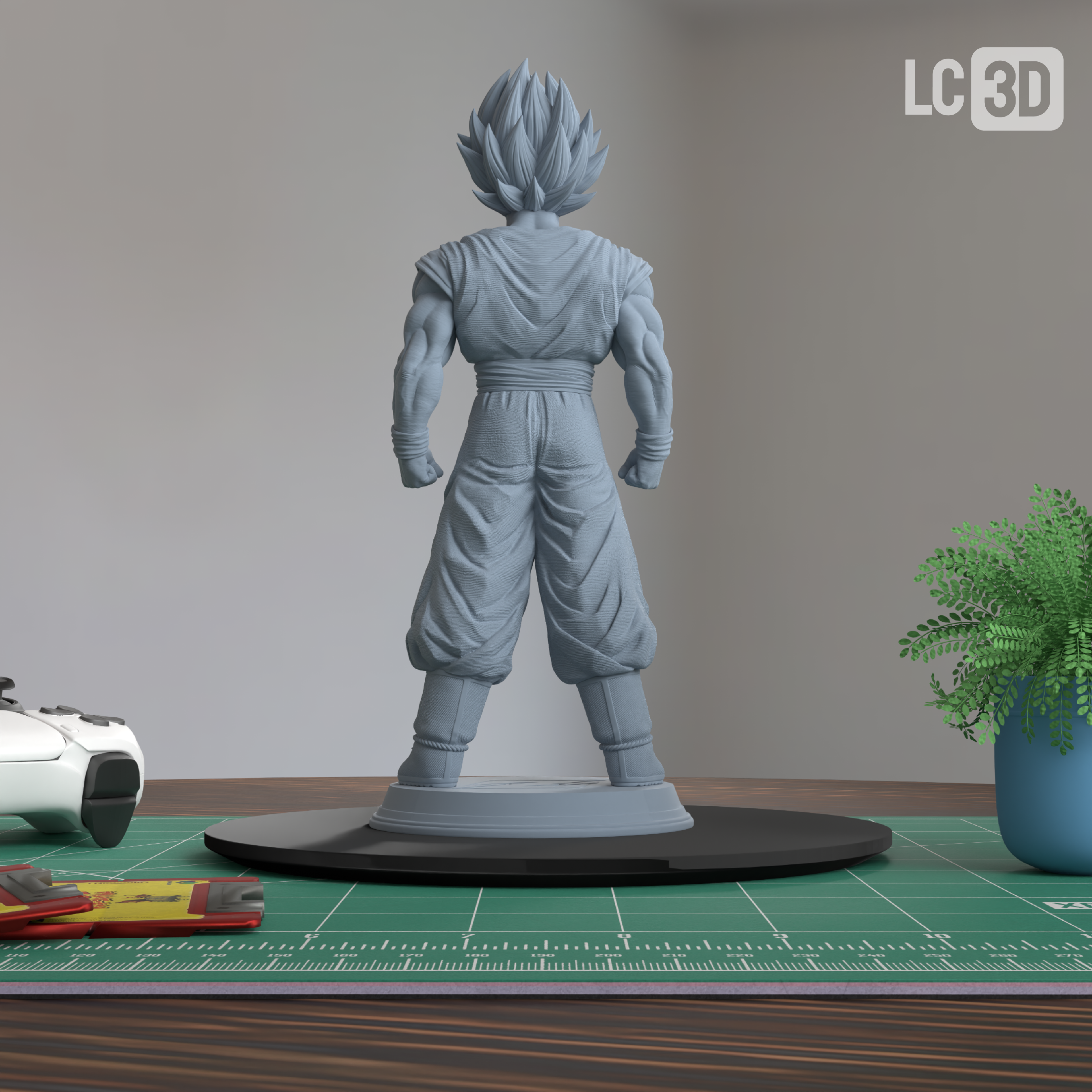 Goku SSJ Dragon Ball Z Figure 3D Printed Resin Model Kit