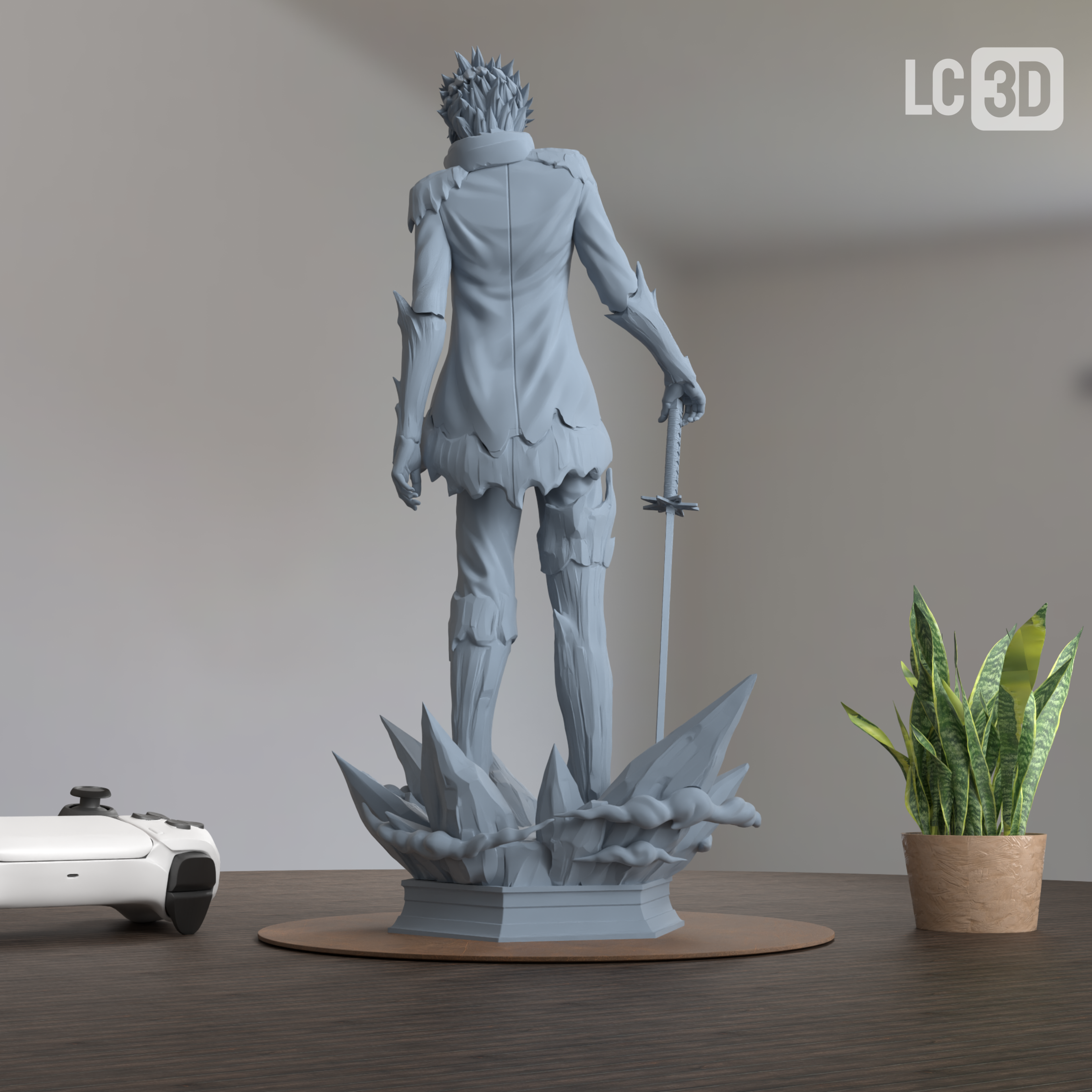 Toshiro Hitsugaya Bleach Figure 3D Printed Resin Model Kit