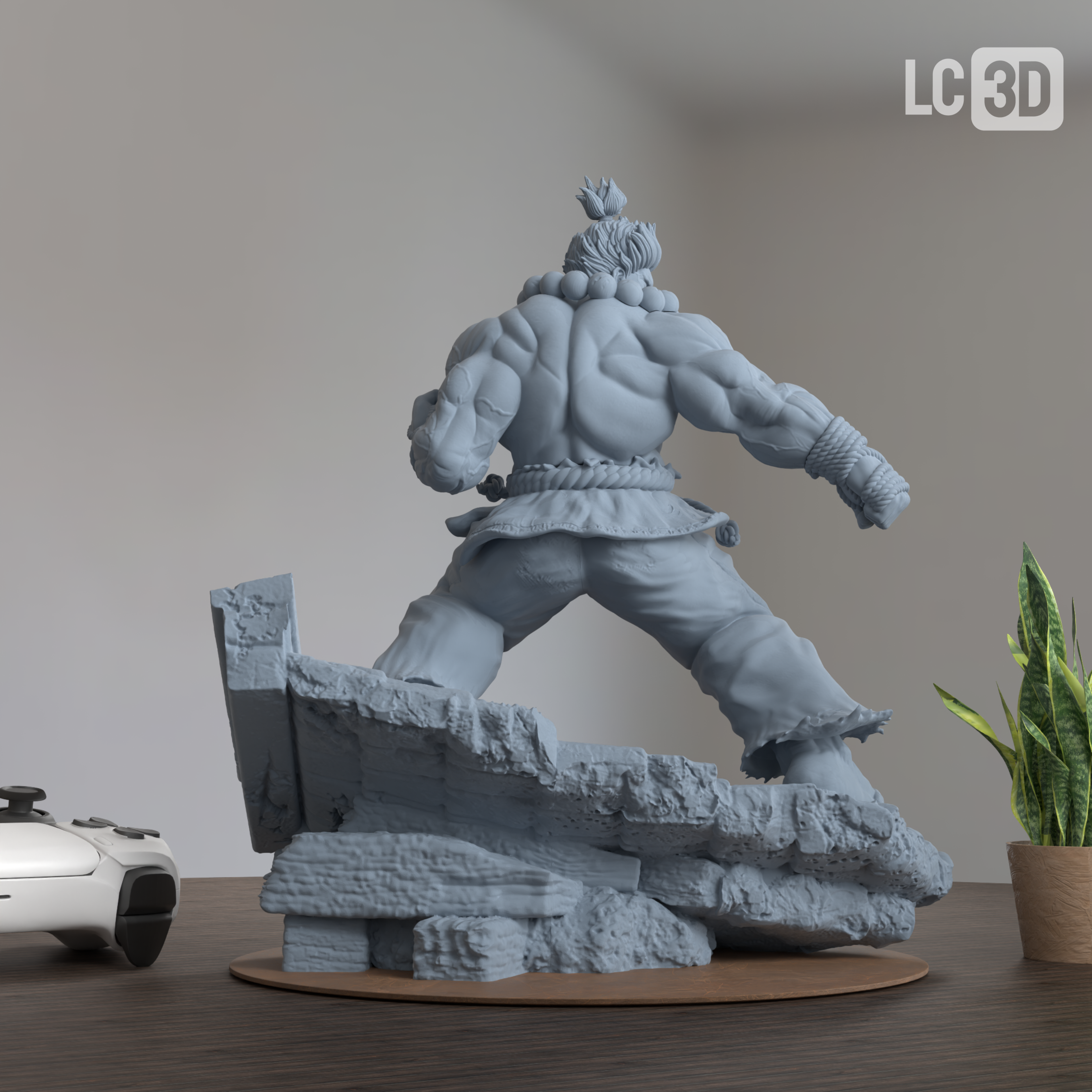 Akuma Street Fighter Figure 3D Printed Resin Model Kit