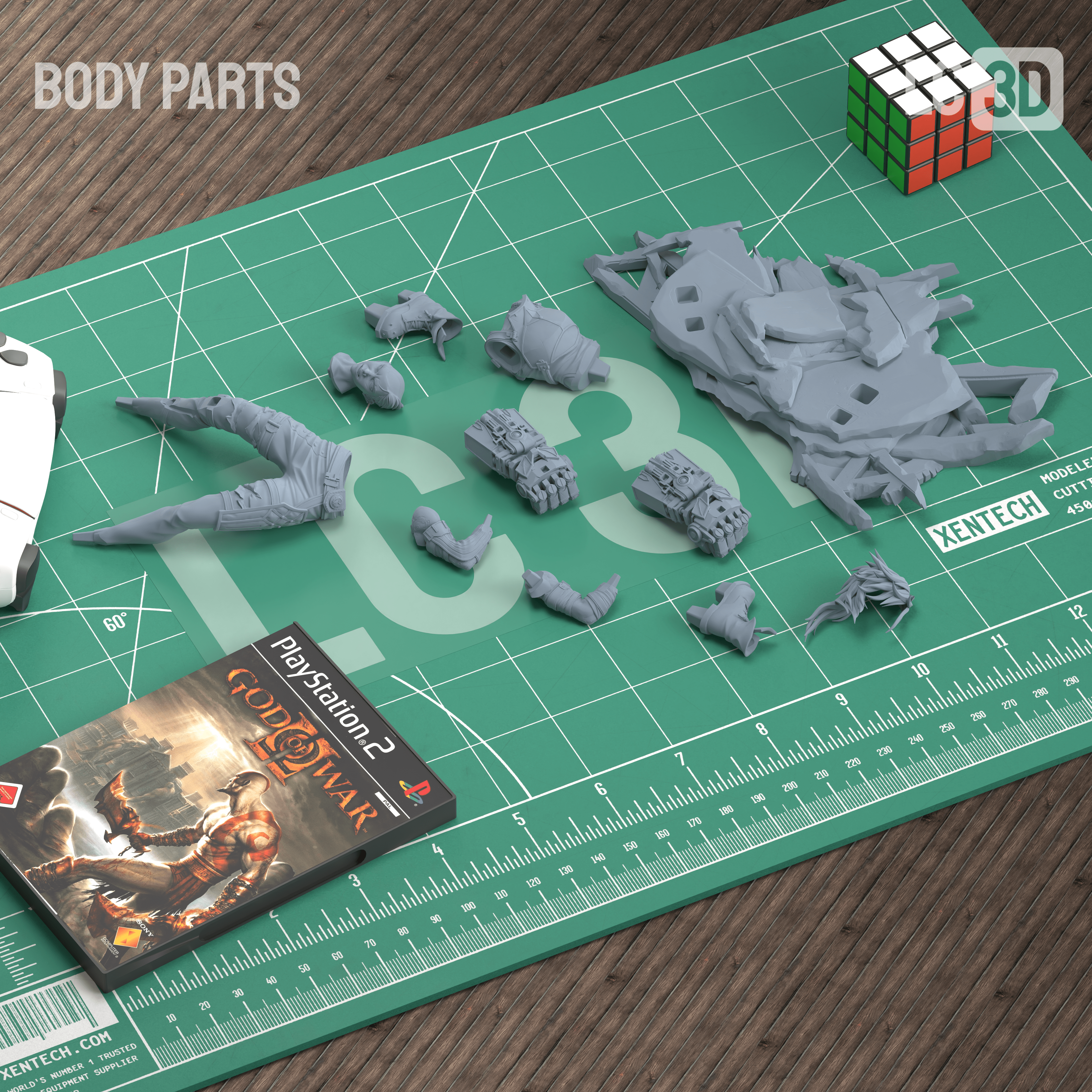 VI Arcane Action Figure 3D Printed Resin Model Kit