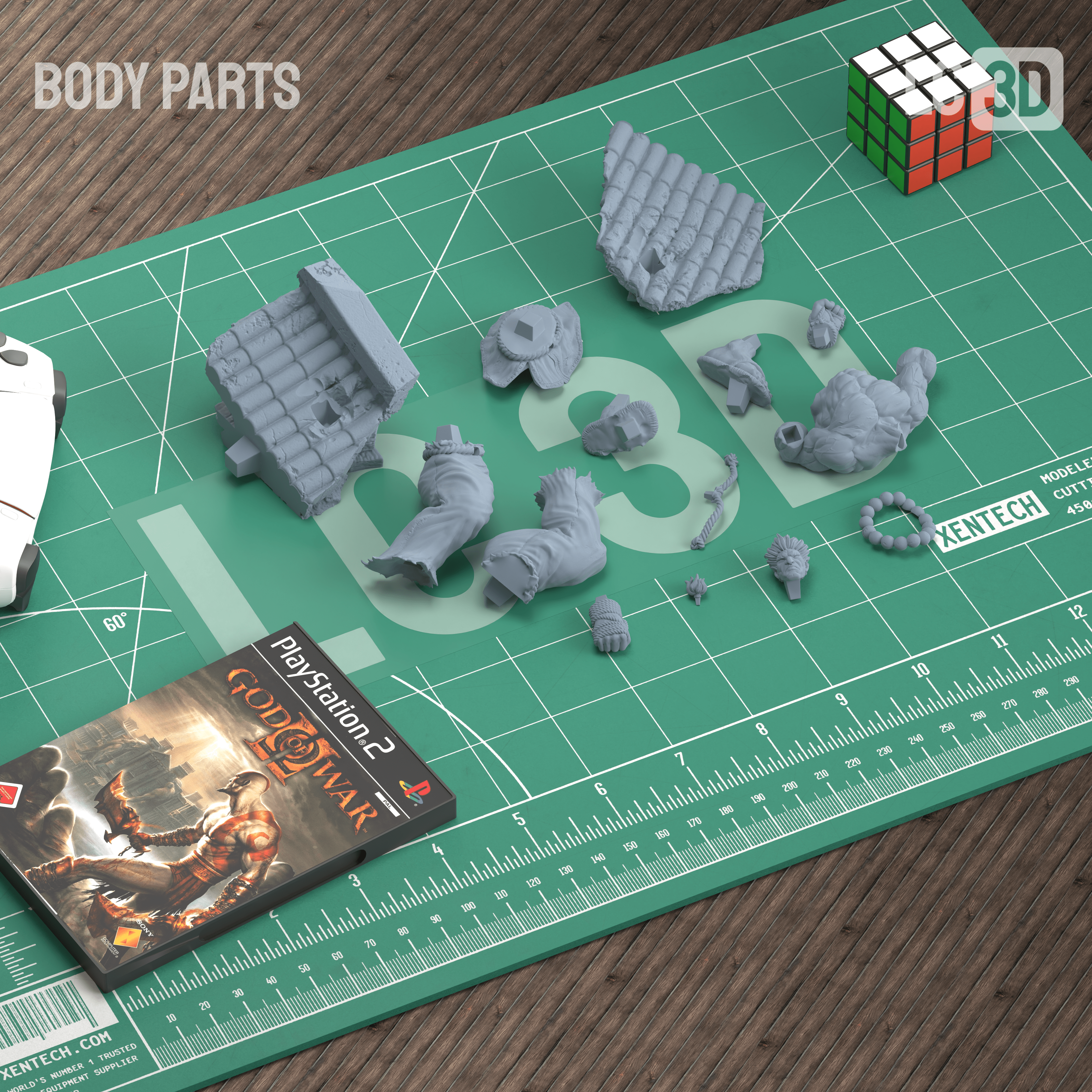Akuma Street Fighter Figure 3D Printed Resin Model Kit