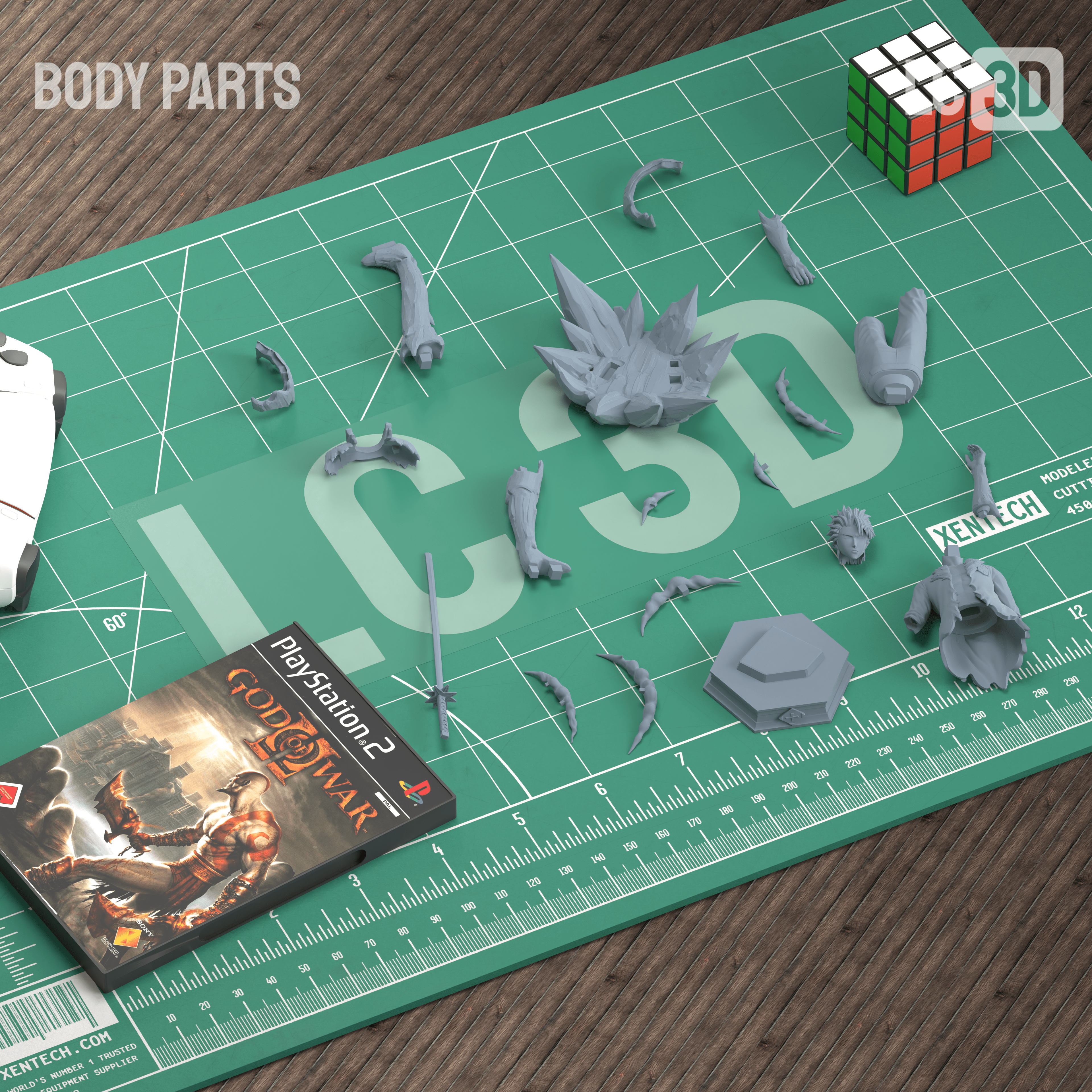 Toshiro Hitsugaya Bleach Figure 3D Printed Resin Model Kit