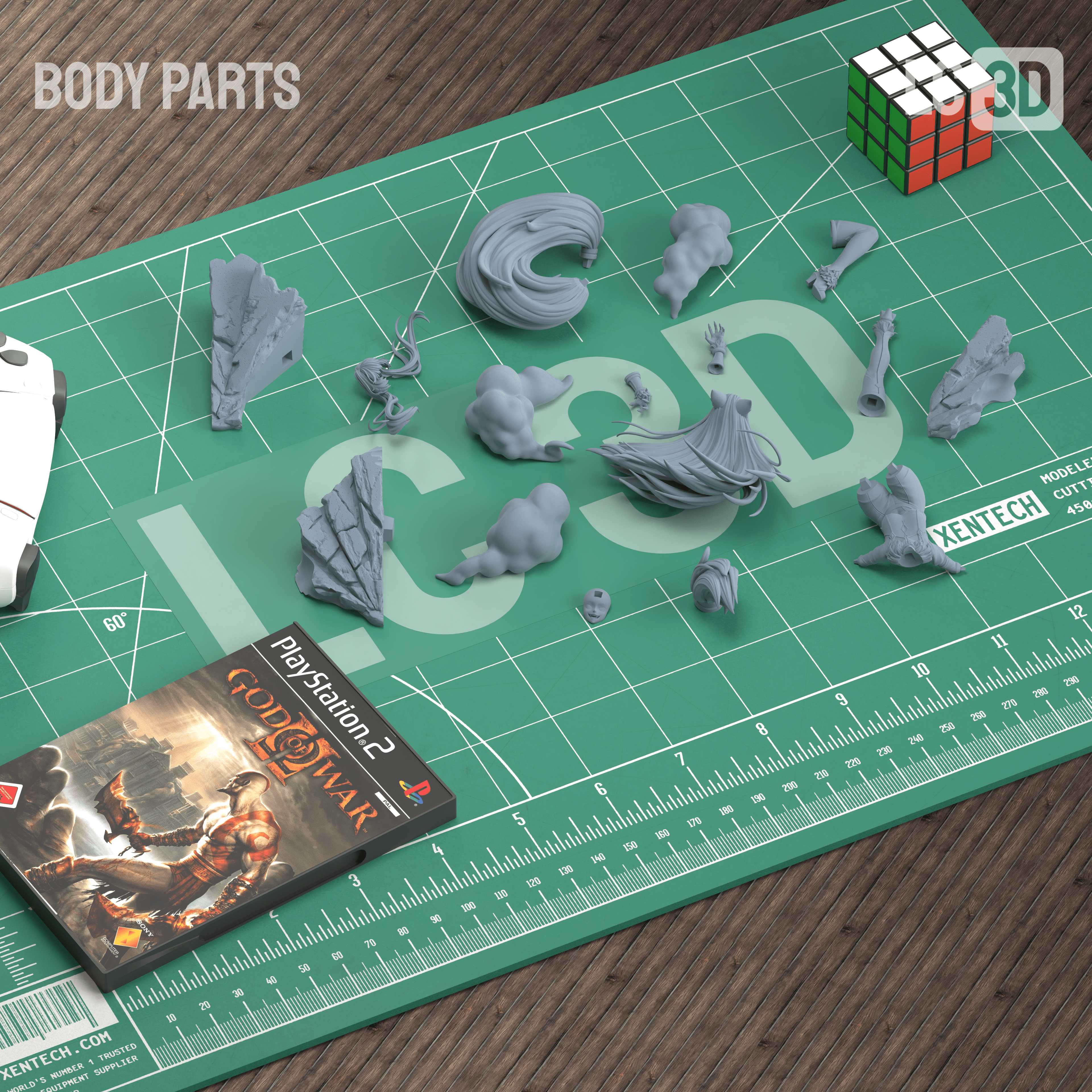 Delta The Eminence In Shadow Figure 3D Printed Resin Model Kit