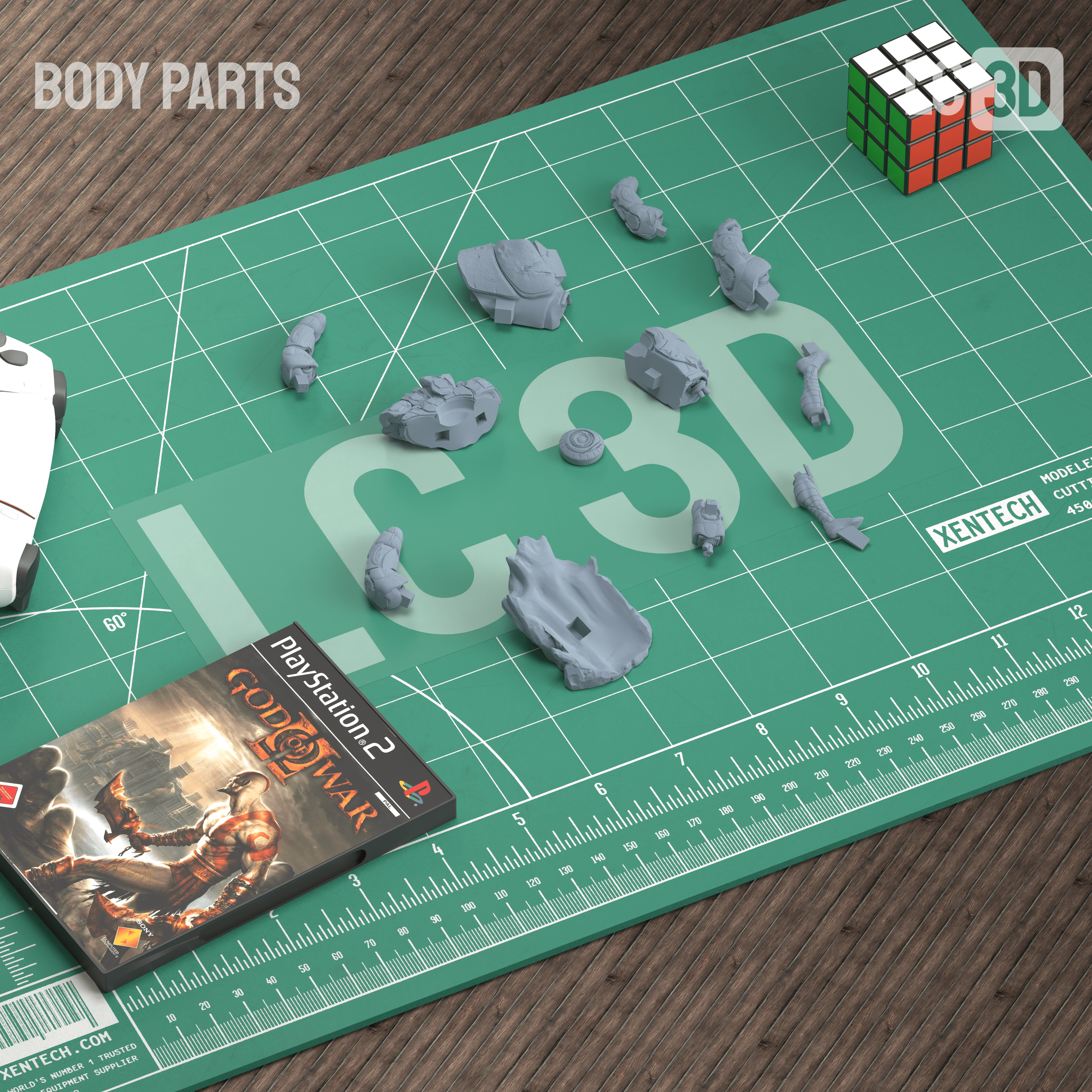 Gambit X-MEN Figure 3D Printed Resin Model Kit