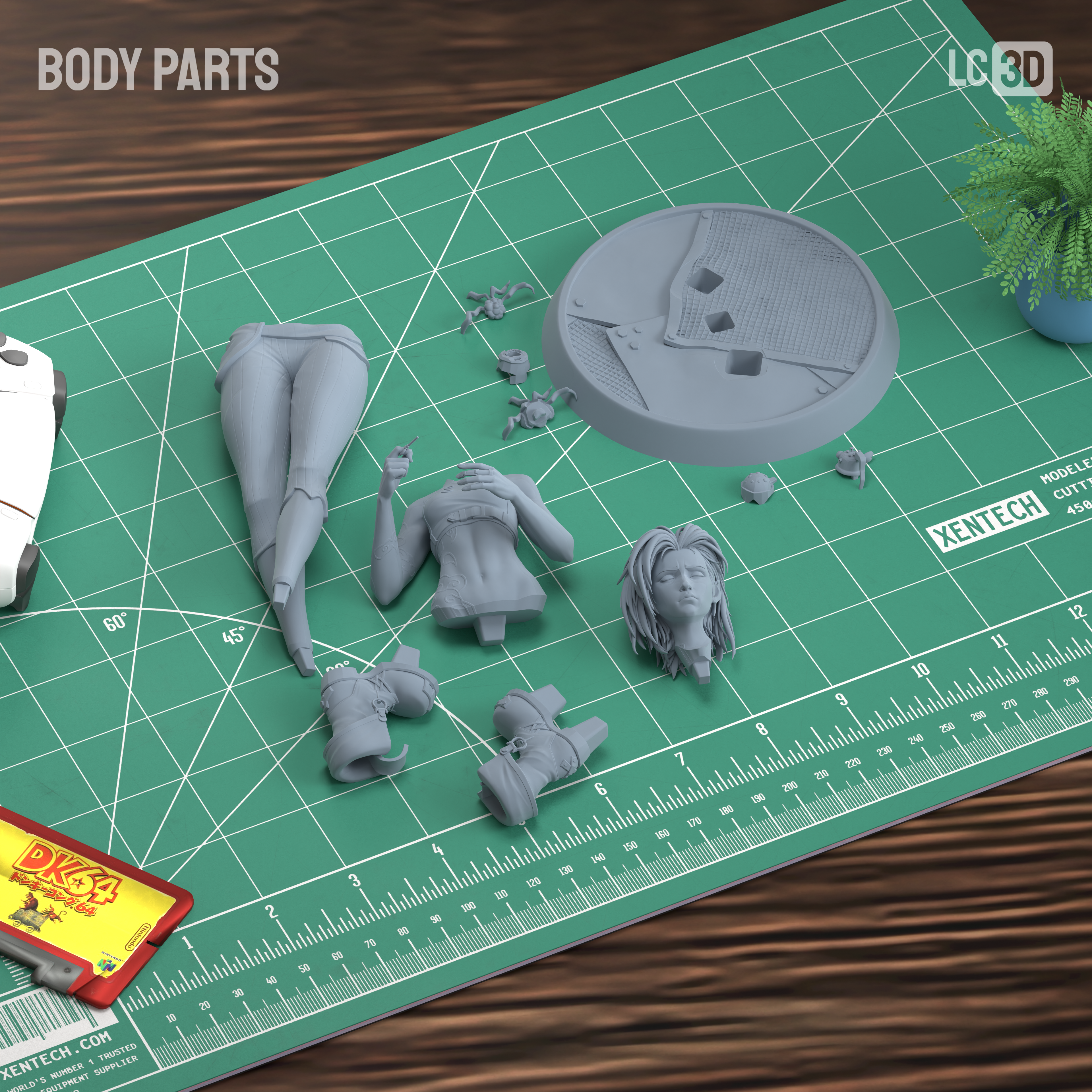Broken Jinx Arcane Figure 3D Printed Resin Model Kit
