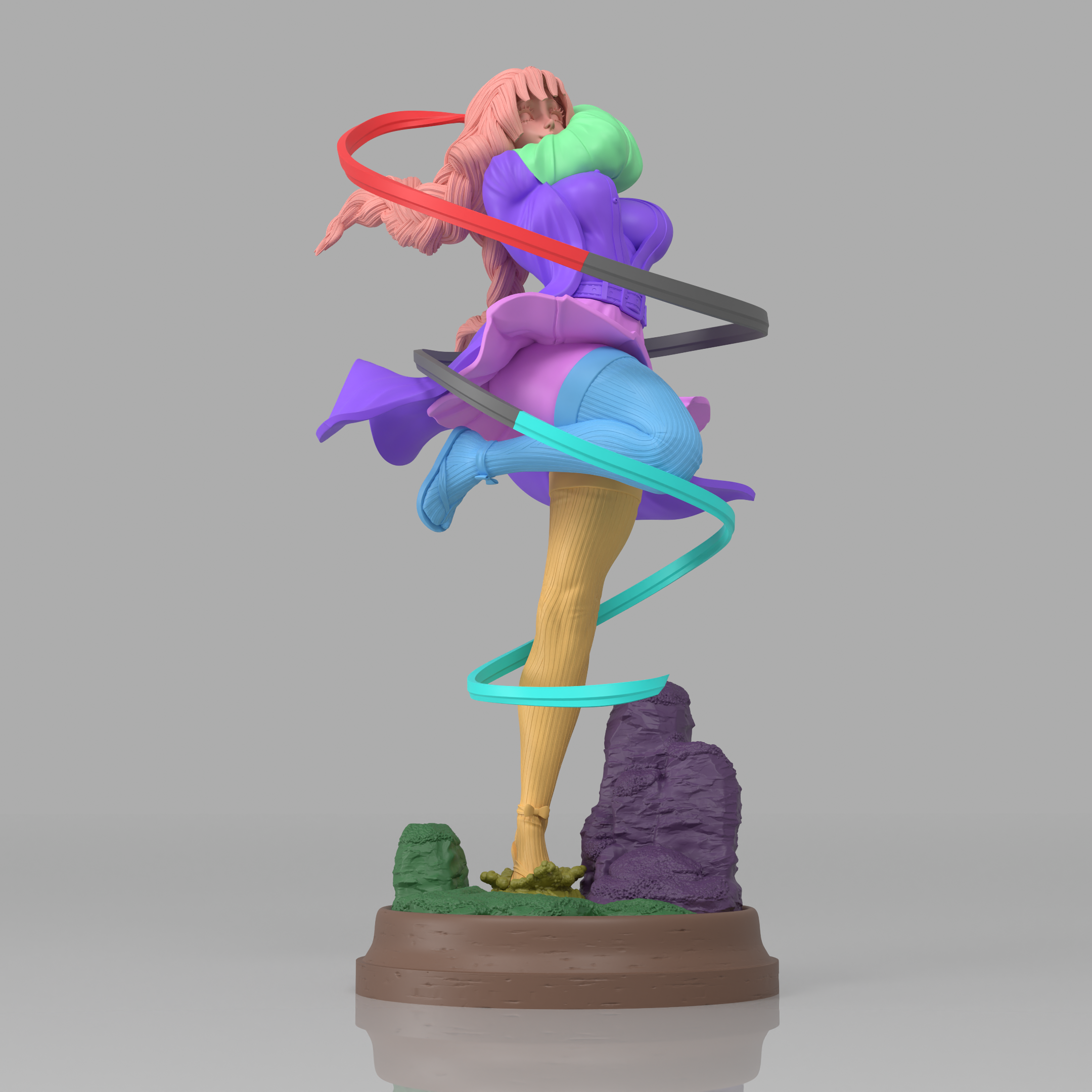 Mitsuri Demon Slayer Figure 3D Printed Resin Model Kit