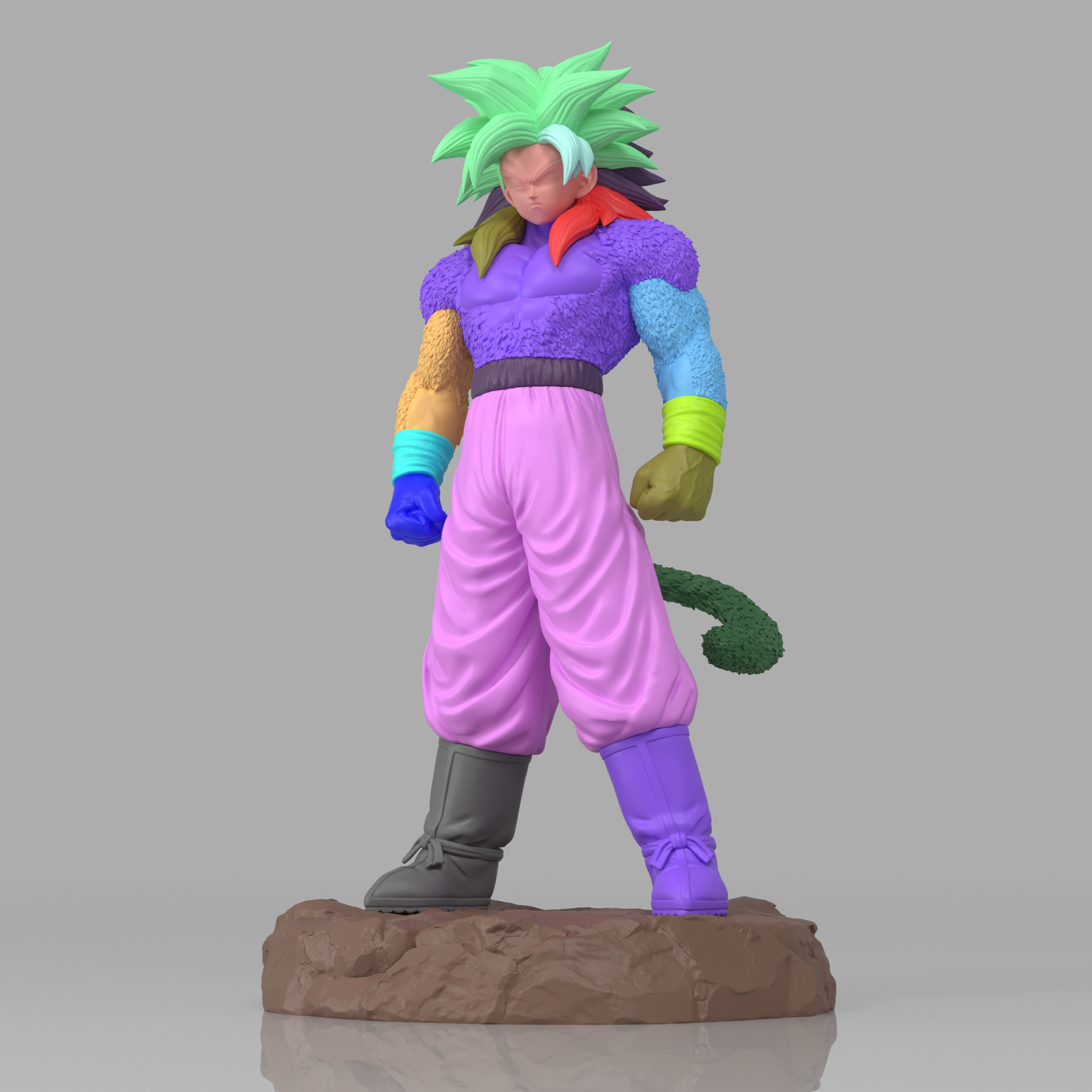 Goku SSJ4 Dragon Ball Figure 3D Printed Resin Model Kit