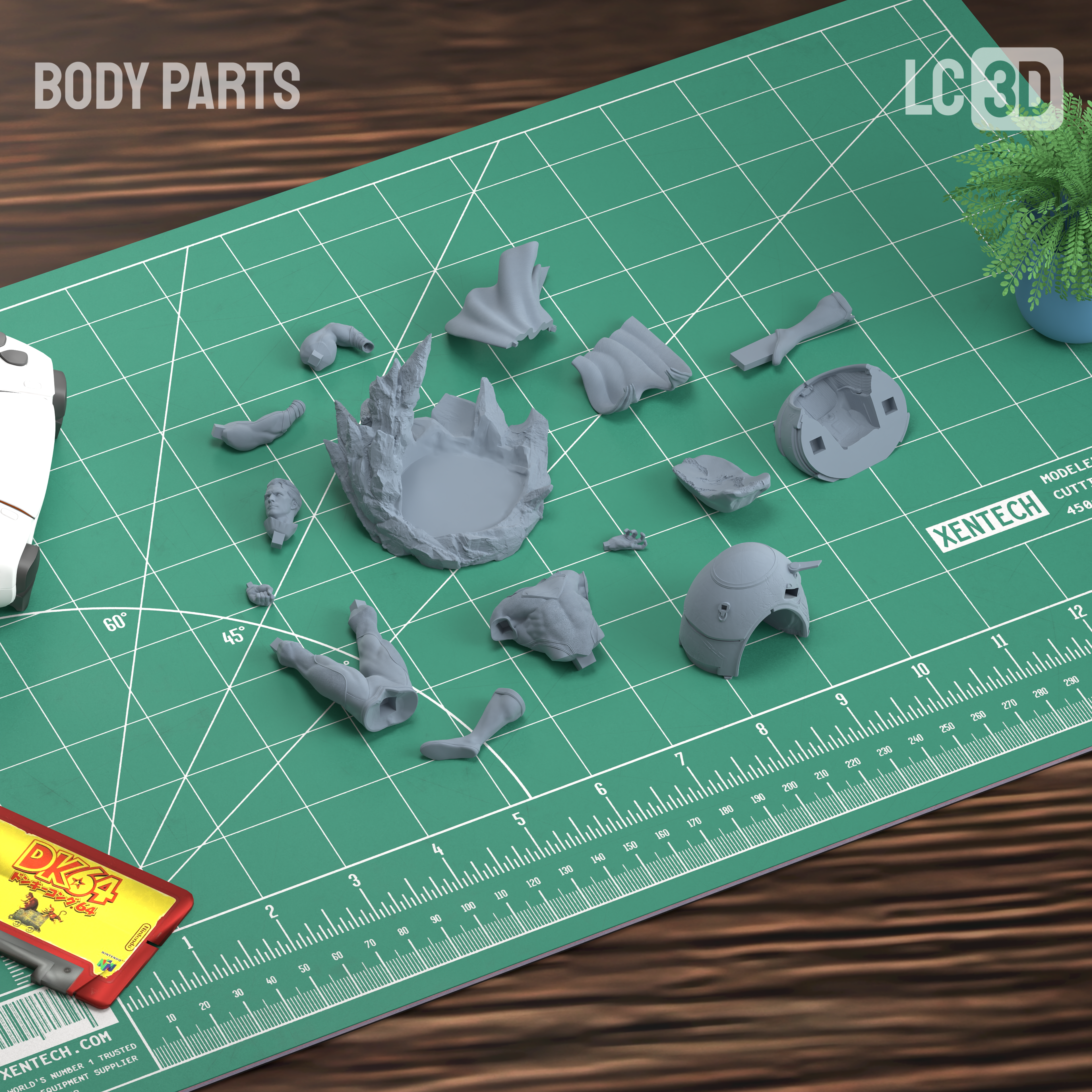 Superman Justice League Figure 3D-Printed Resin Model Kit