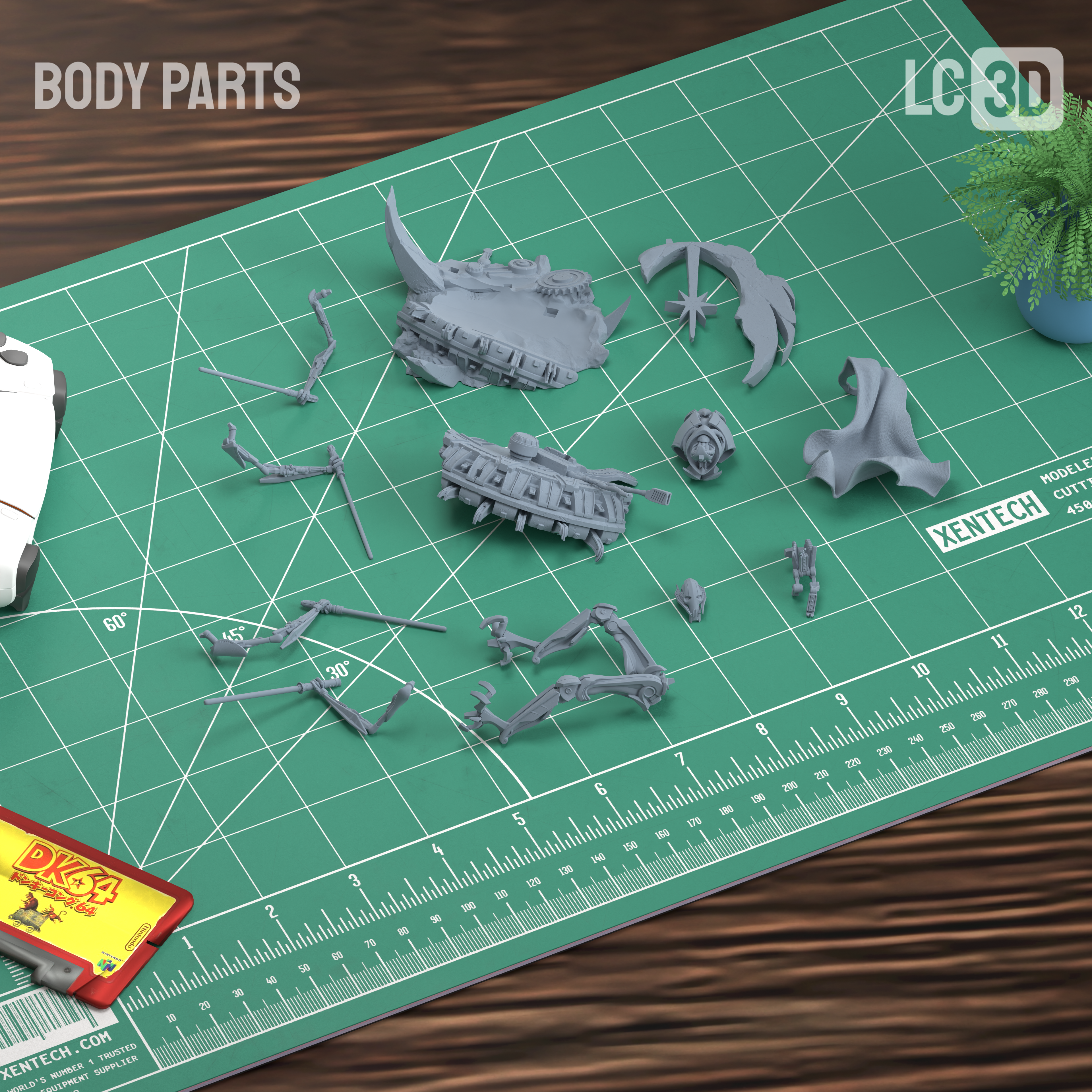 General Grievous Star Wars Figure 3D Printed Resin Model Kit