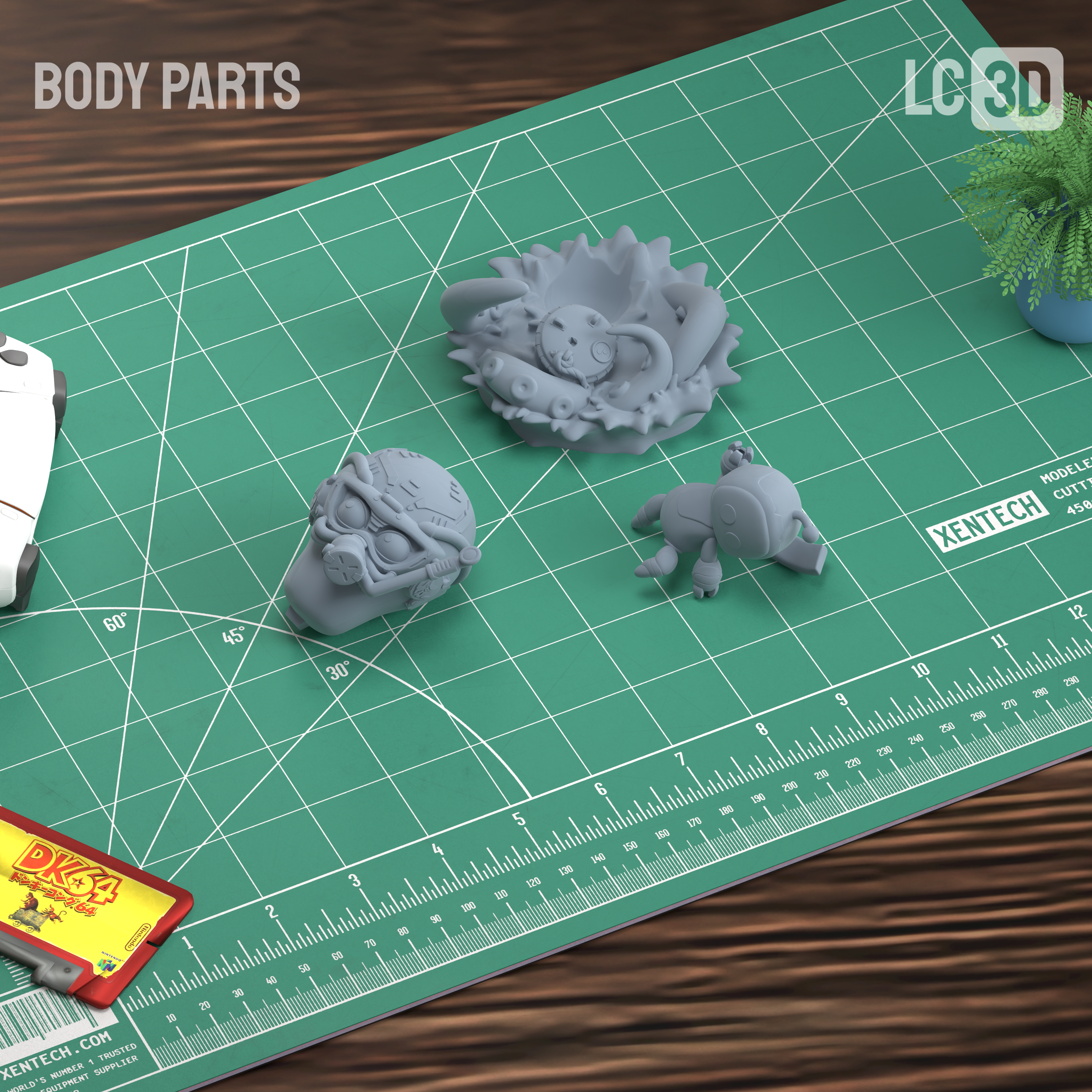Astro Bot Gaming Figure 3D Printed Resin Model Kit