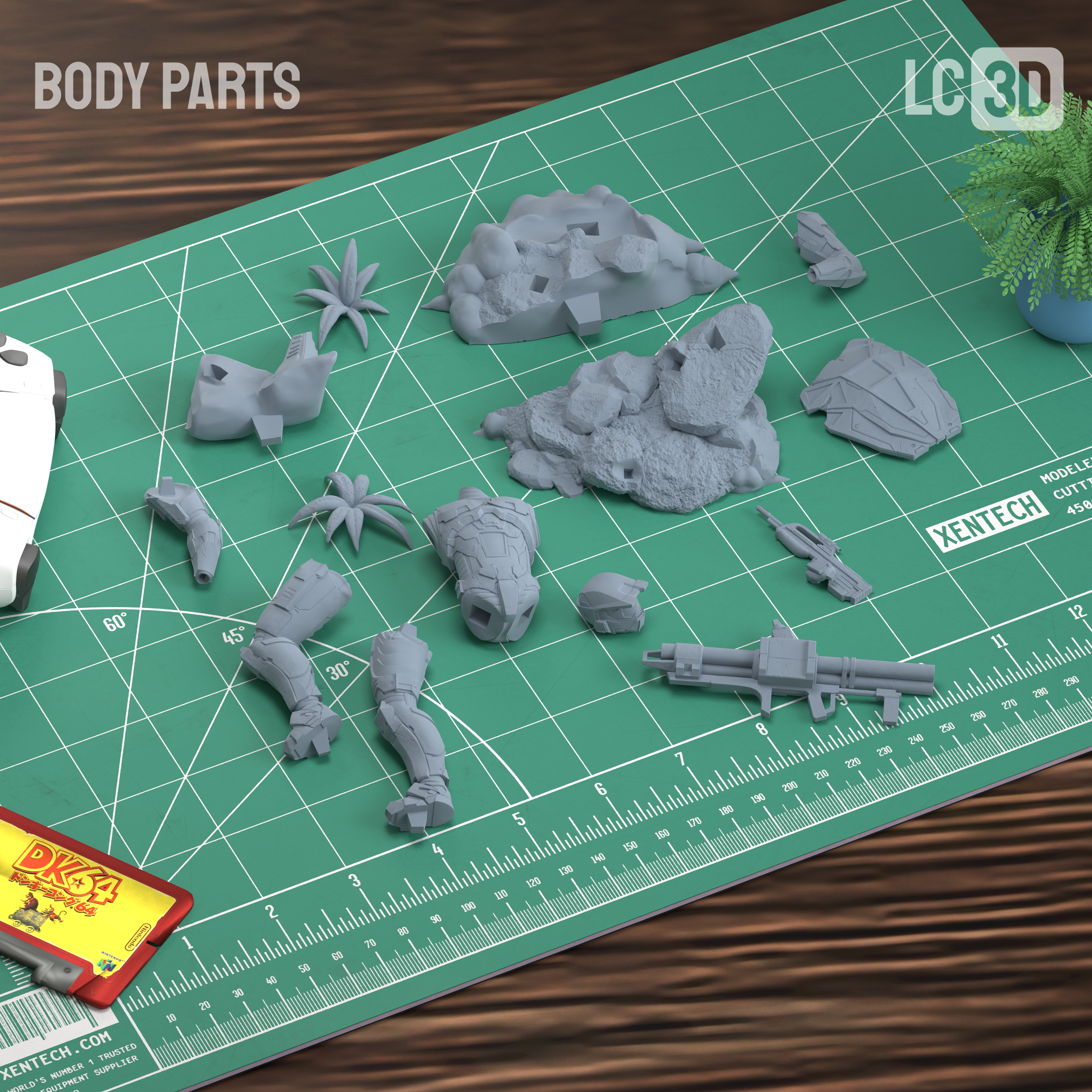 Master Chief Halo Figure 3D Printed Resin Model Kit