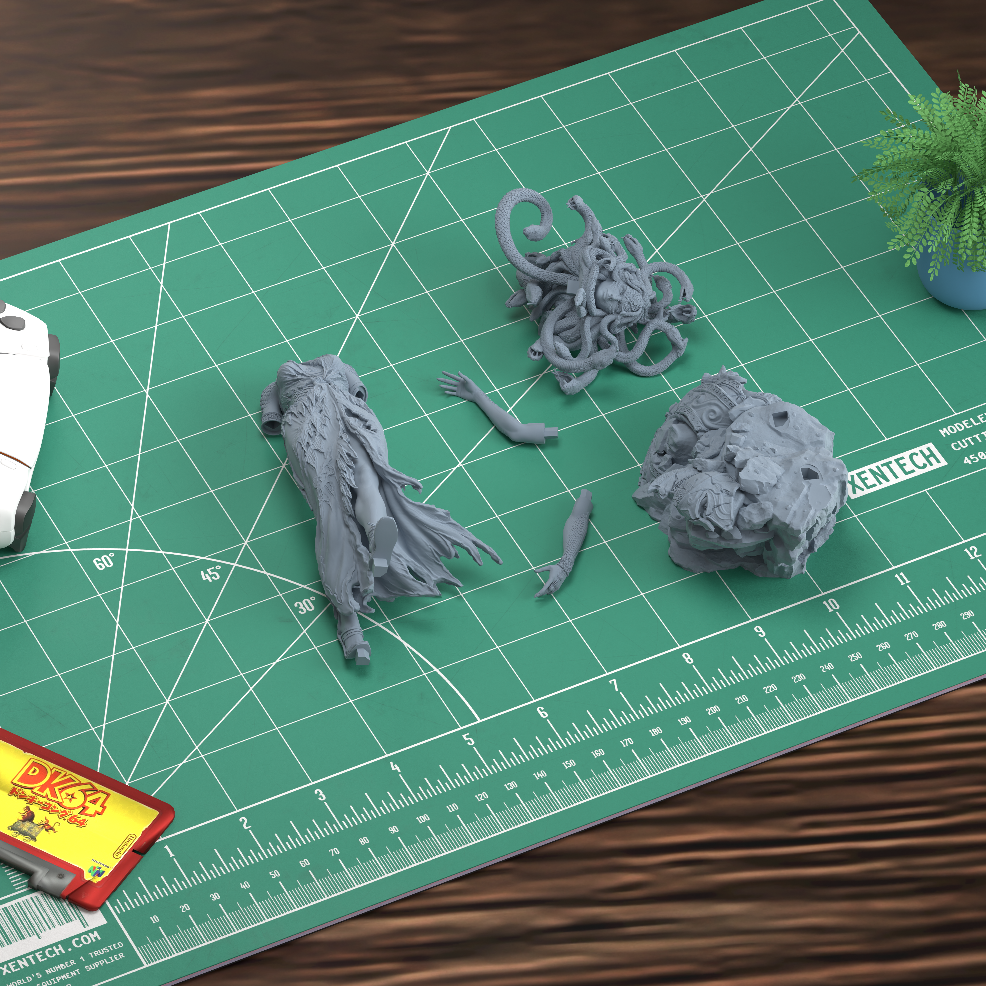 Medusa the Gorgon 3D Printed Resin Figure Model Kit
