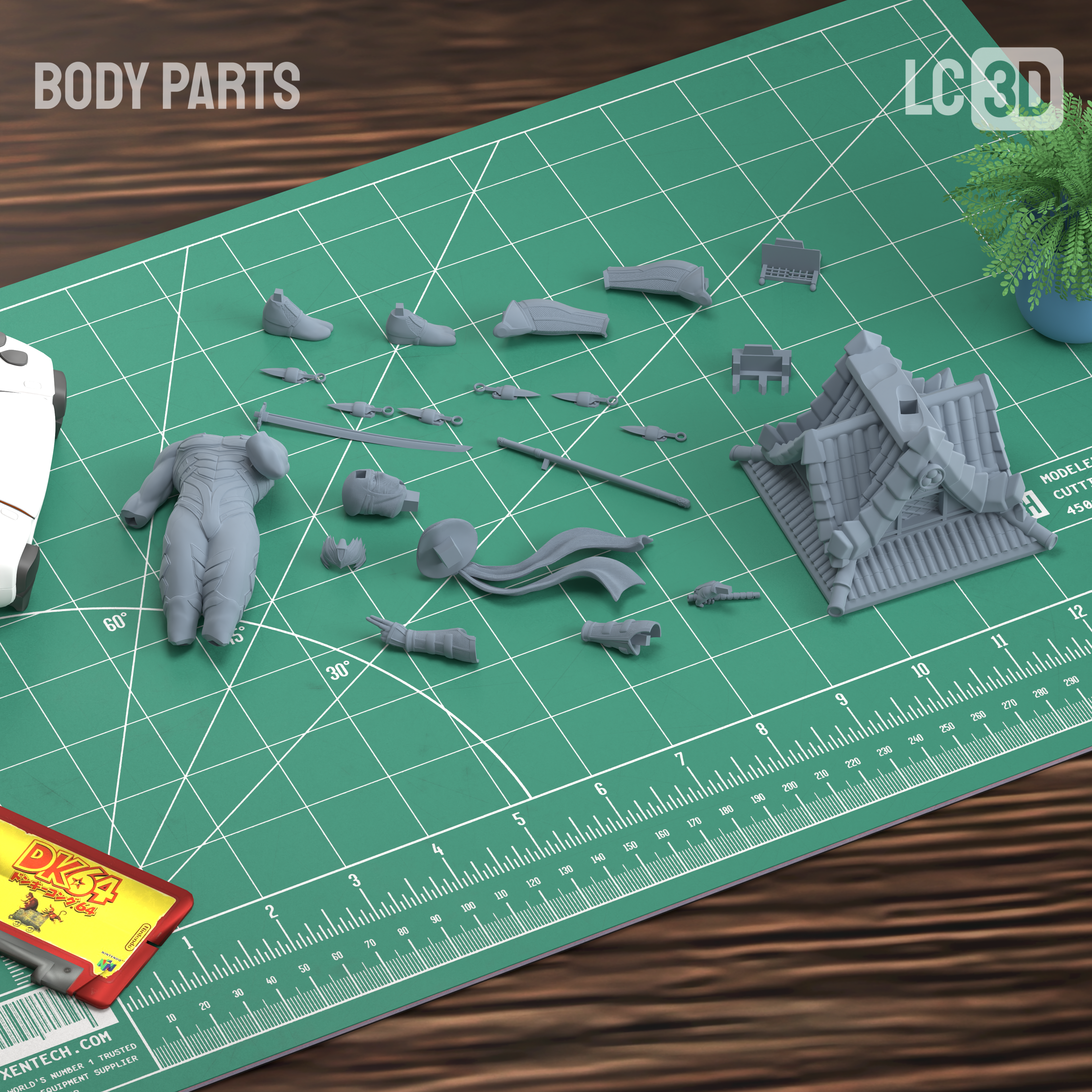Ryu Hayabusa Ninja Gaiden Figure 3D Printed Resin Model Kit