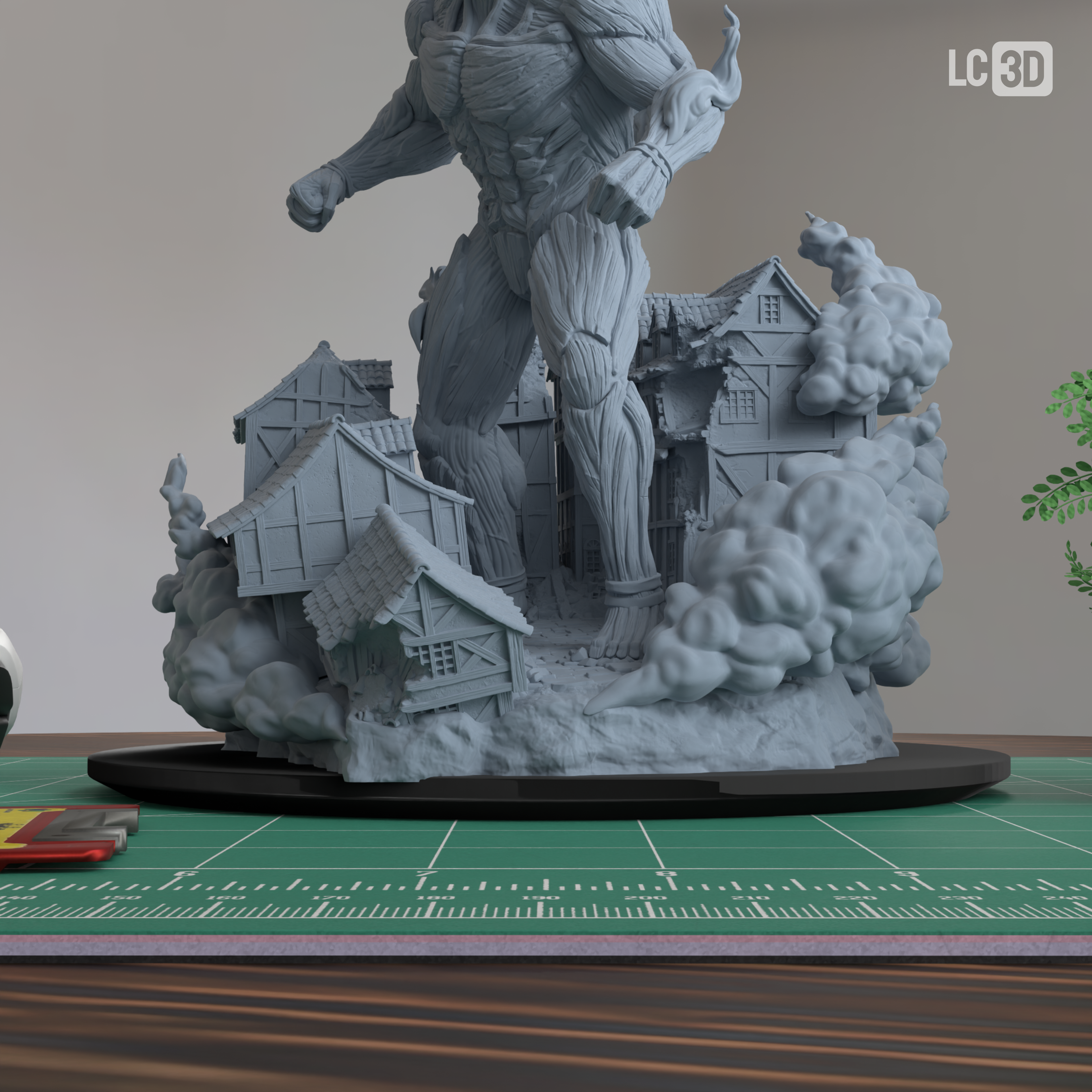 Armored Titan Attack On Titan Figure 3D Printed Resin Model Kit