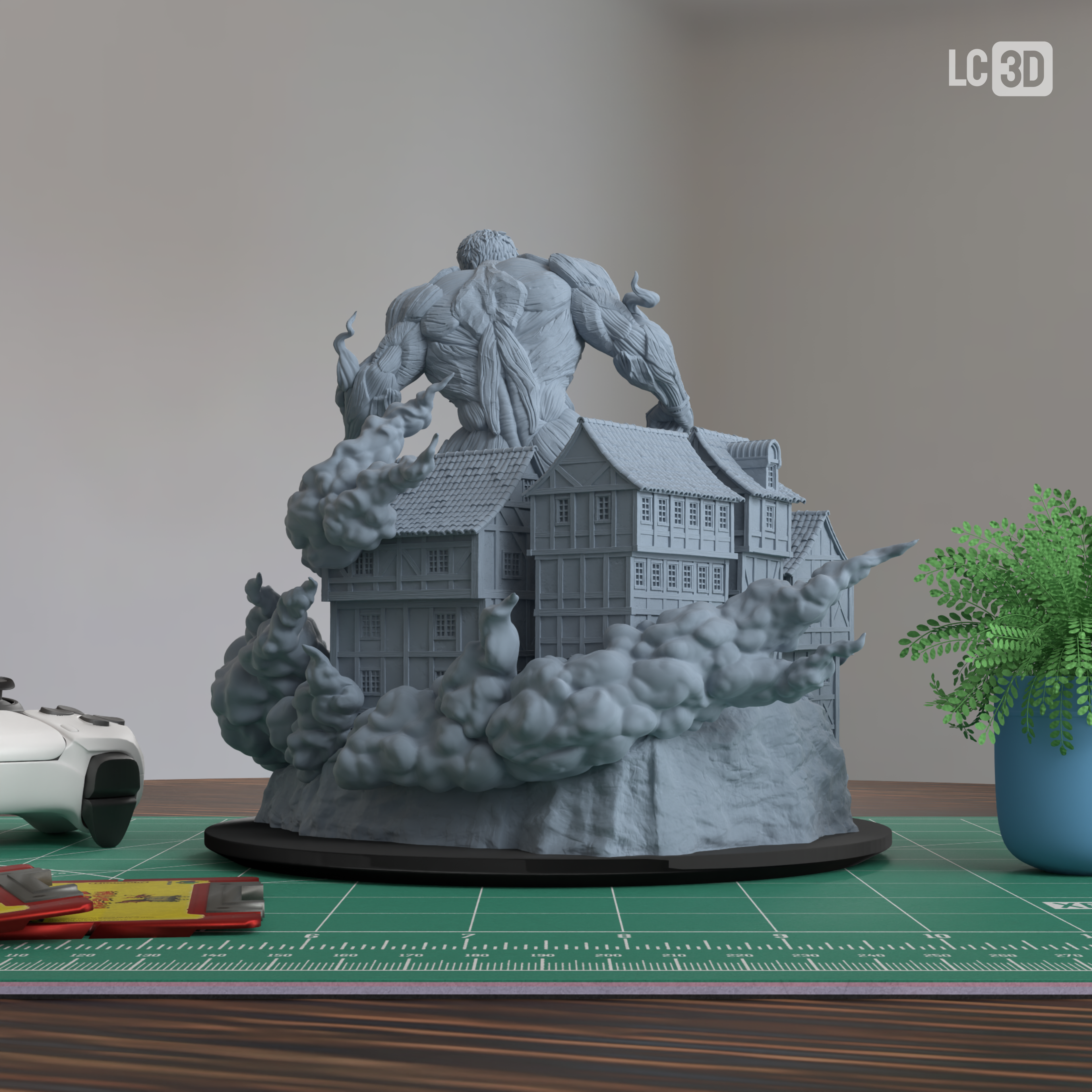 Armored Titan Attack On Titan Figure 3D Printed Resin Model Kit