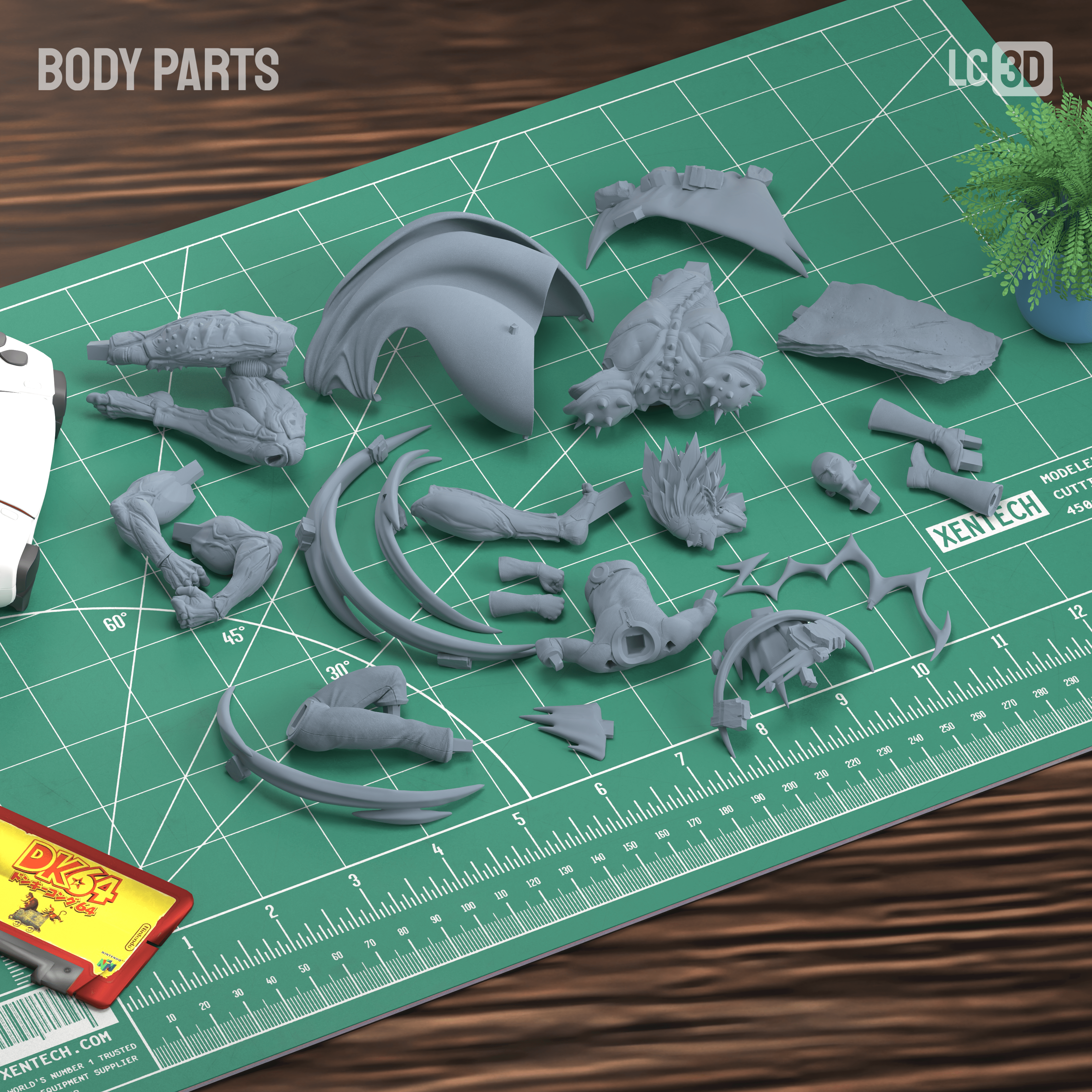 Saitama Vs Boros One Punch Man Figure 3D Printed Resin Model Kit