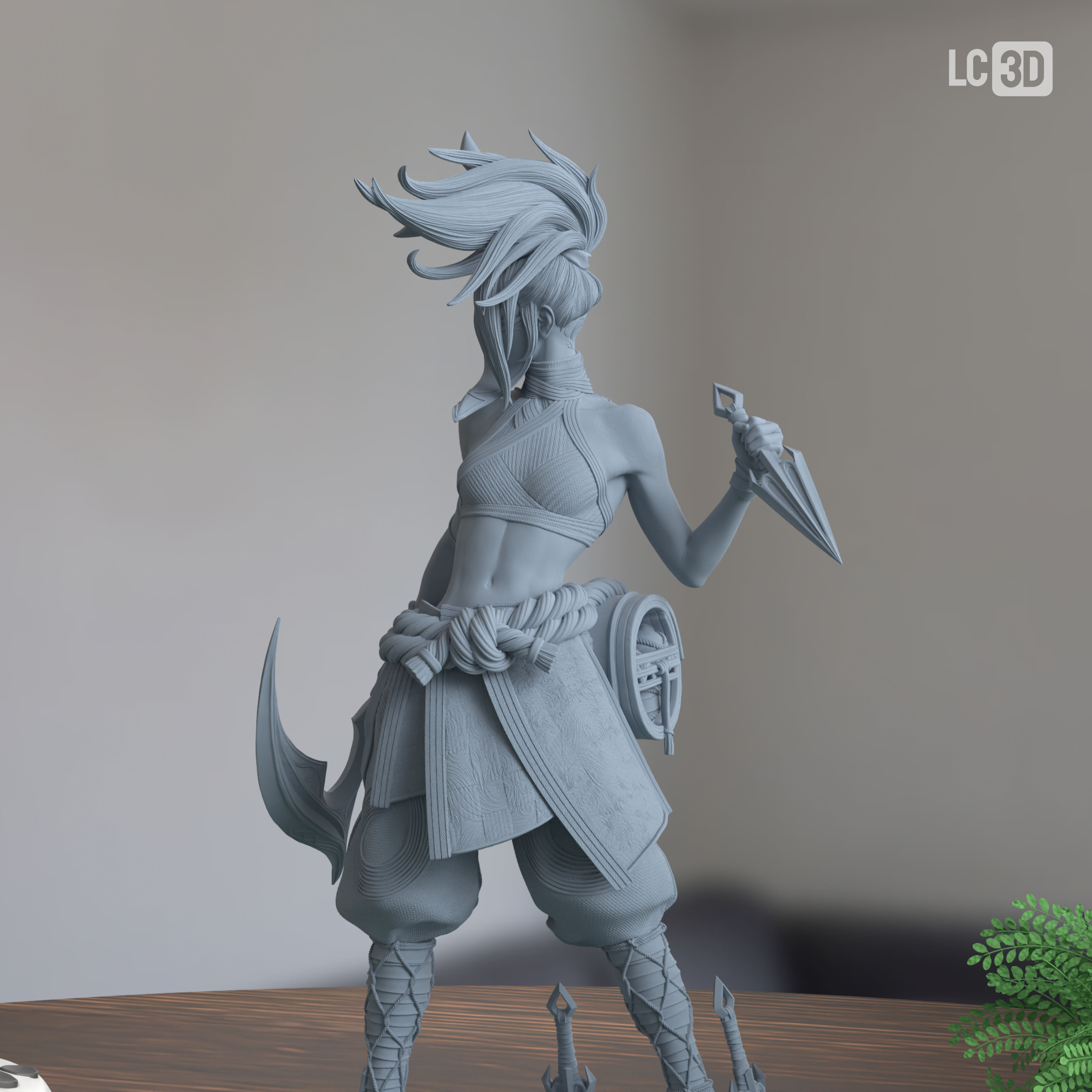 Akali League Of Legends Figure 3D Printed Resin Model Kit
