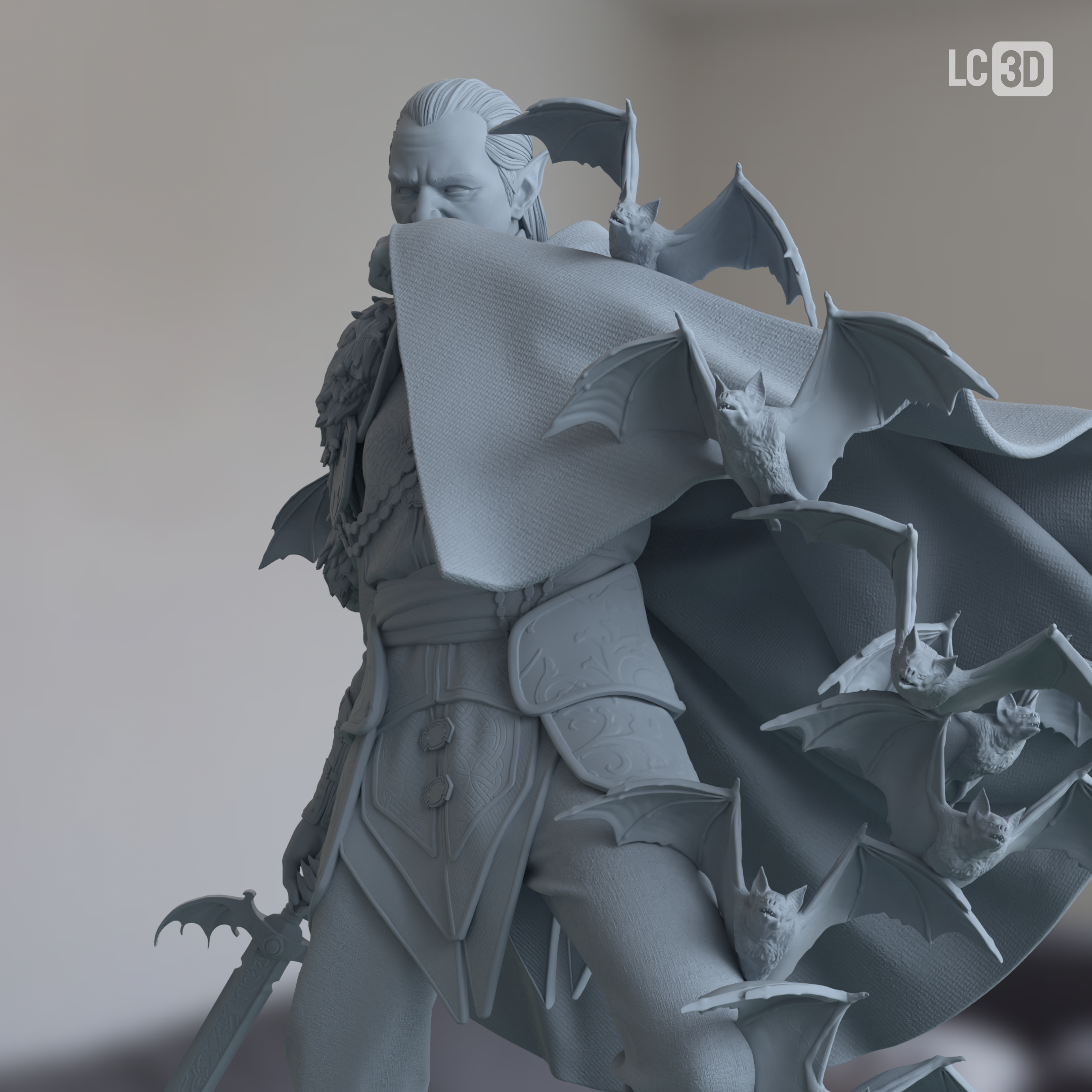 Strahd Von Zarovich Dungeons & Dragons Figure 3D Printed Resin Model Kit