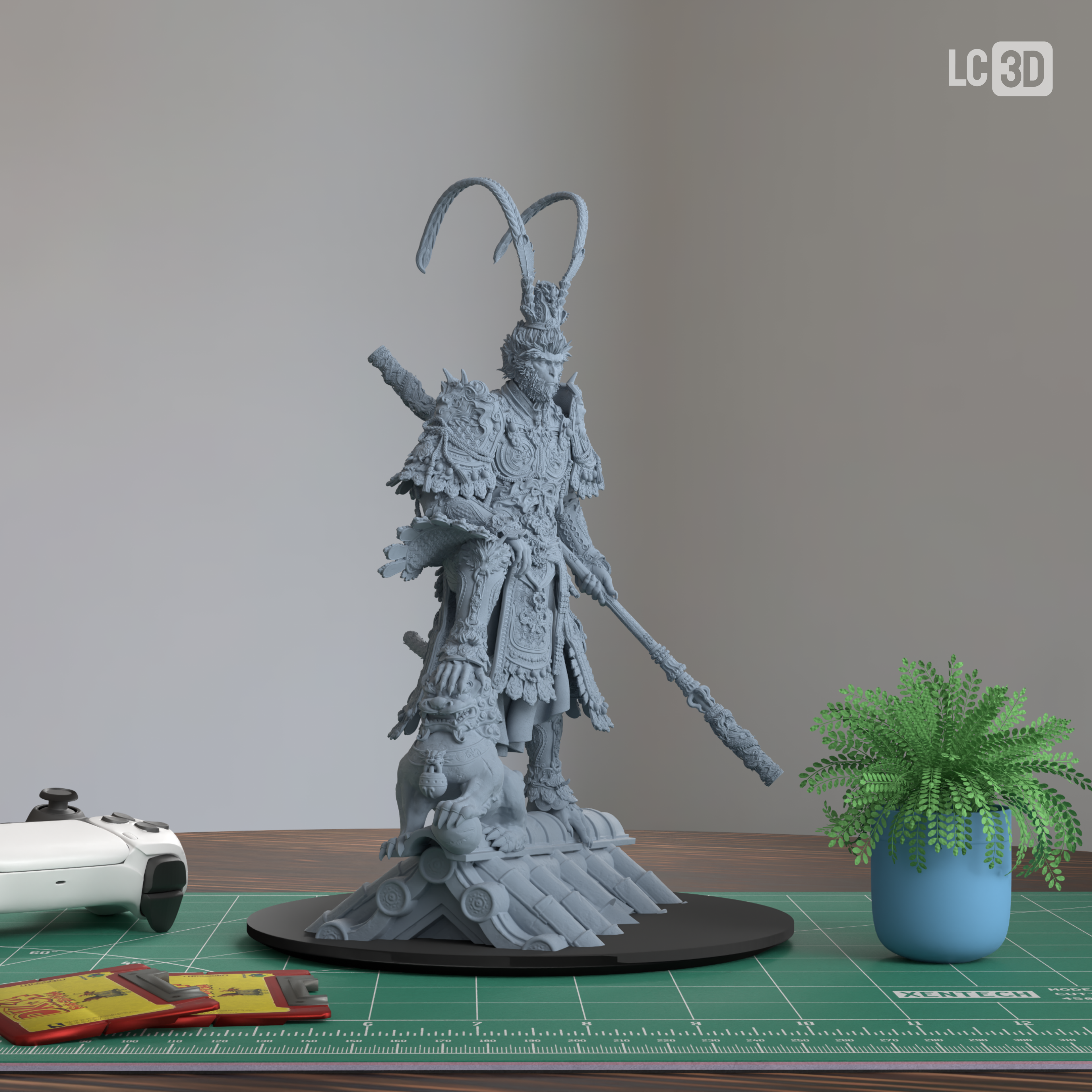 Sun Wukong Black Myth Wukong Figure 3D Printed Resin Model Kit