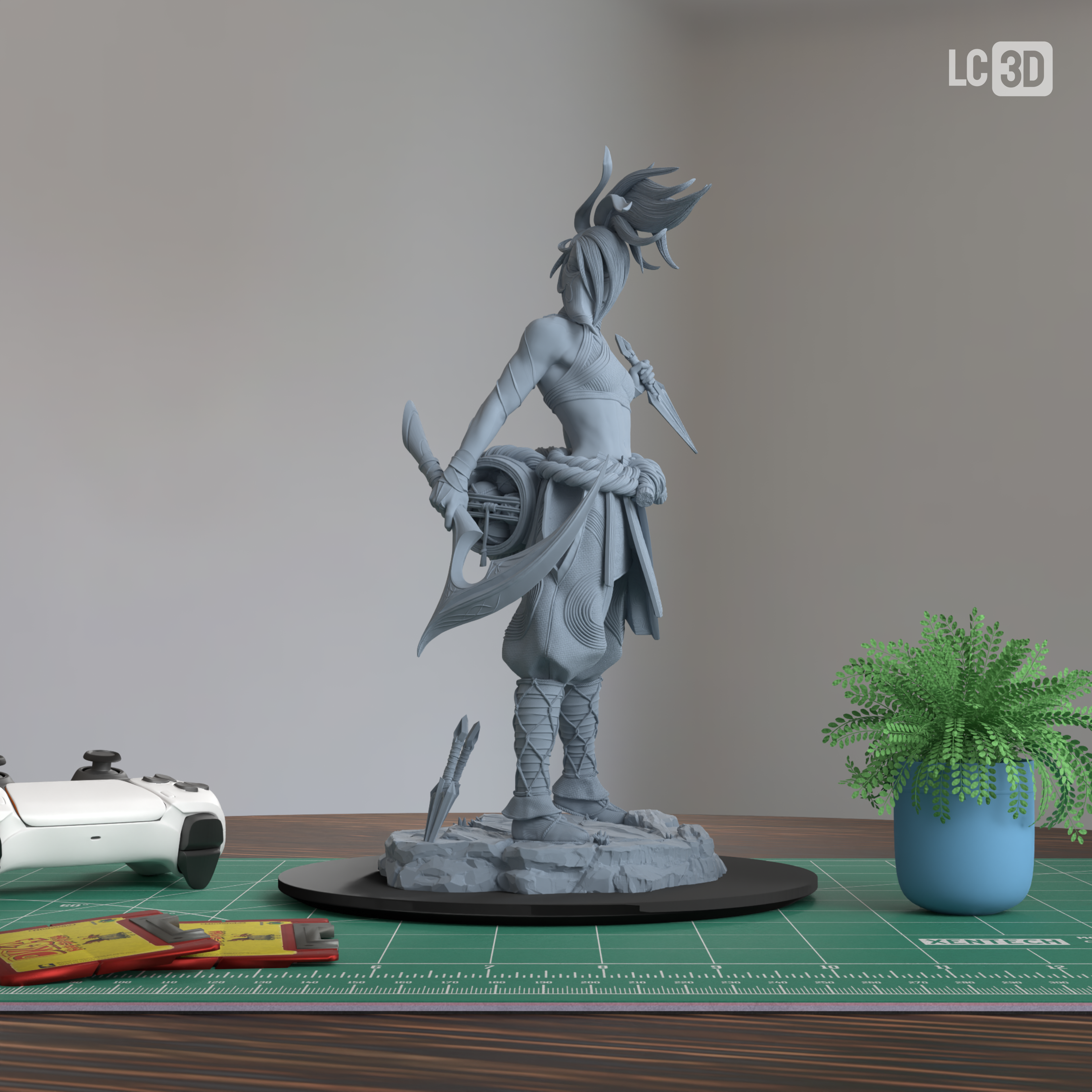 Akali League Of Legends Figure 3D Printed Resin Model Kit
