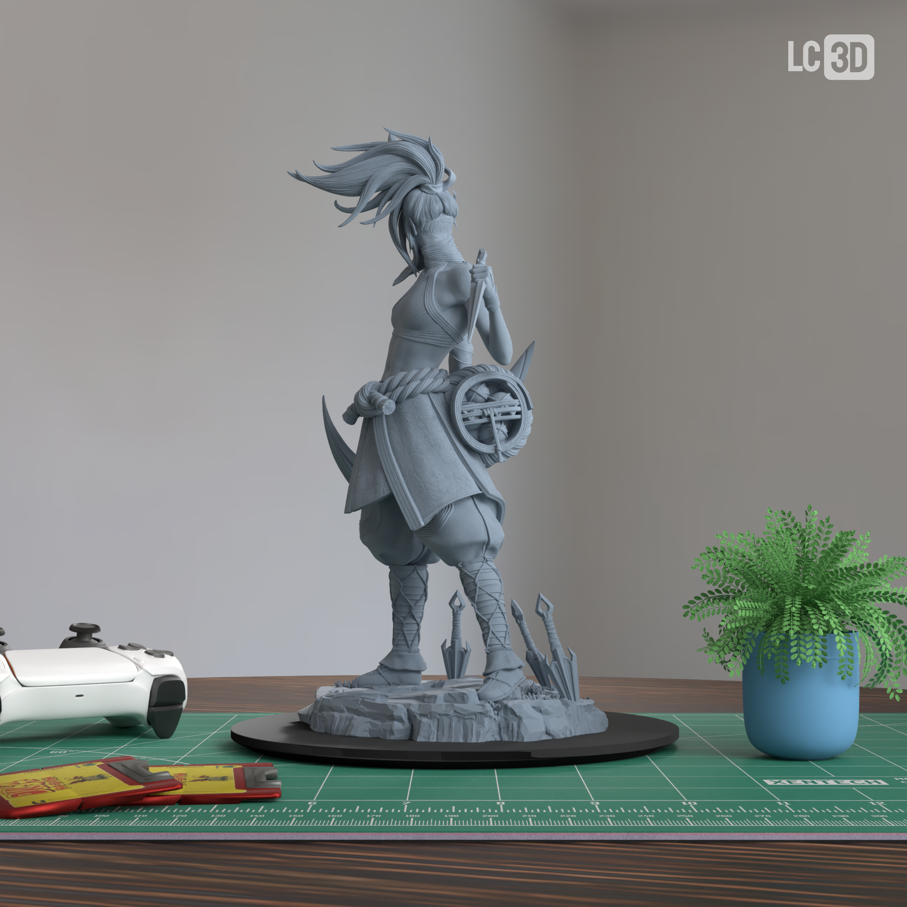 Akali League Of Legends Figure 3D Printed Resin Model Kit