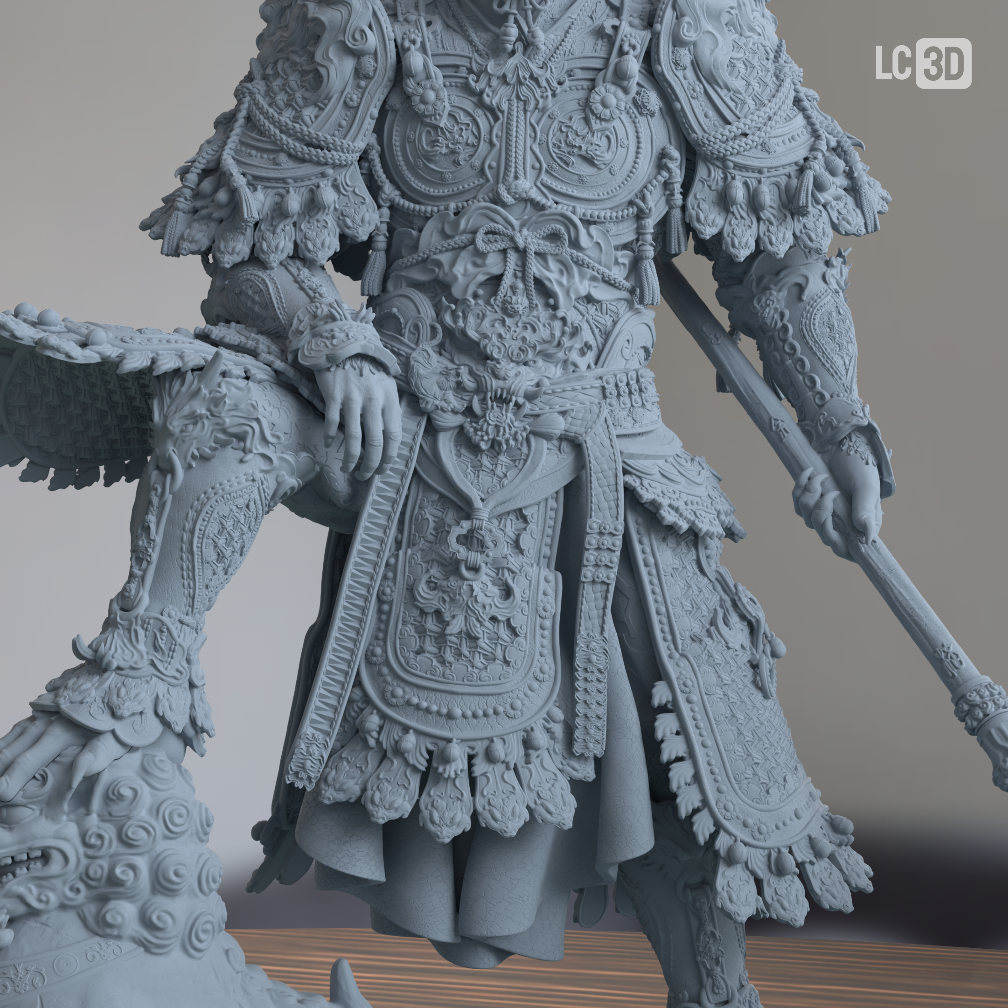 Sun Wukong Black Myth Wukong Figure 3D Printed Resin Model Kit