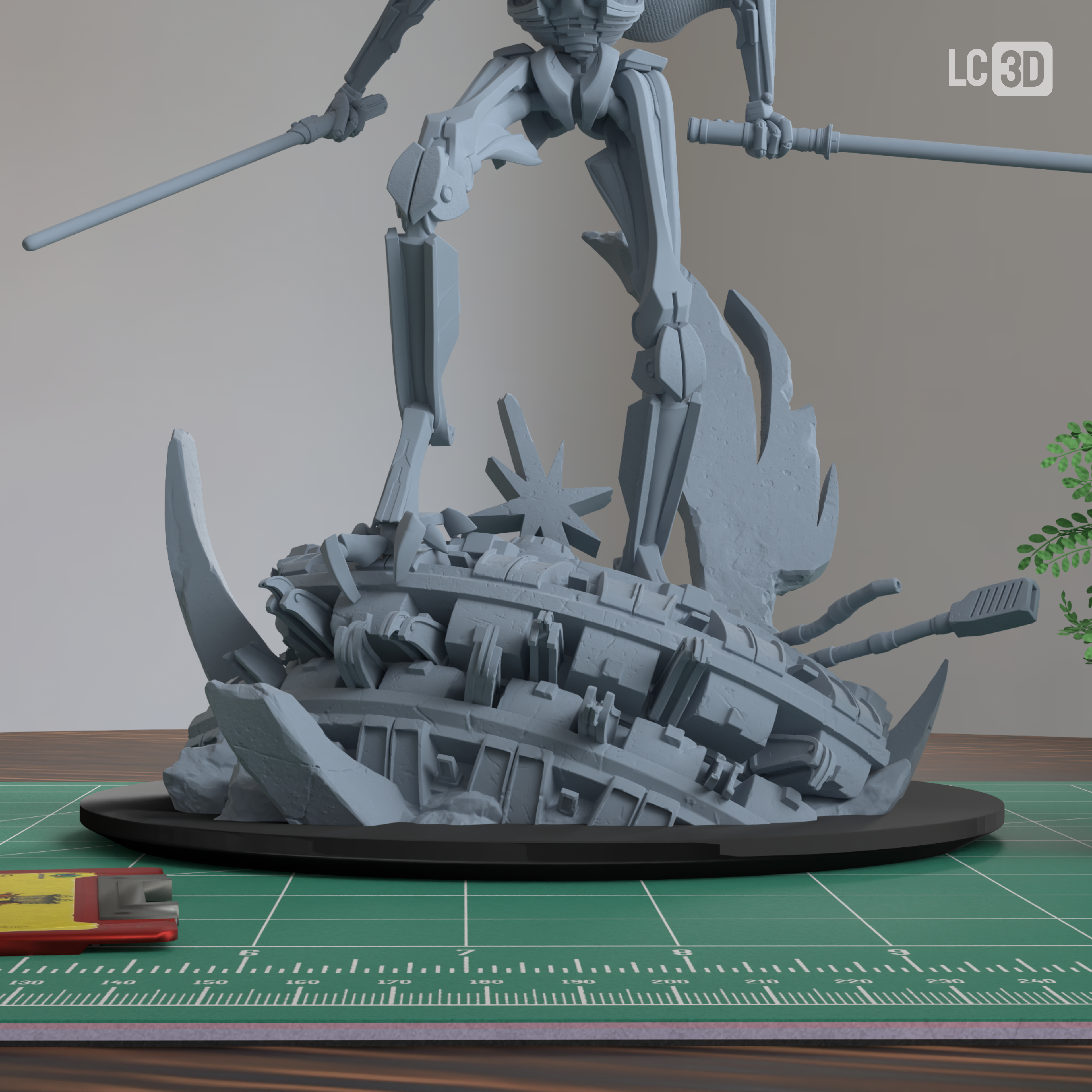 General Grievous Star Wars Figure 3D Printed Resin Model Kit