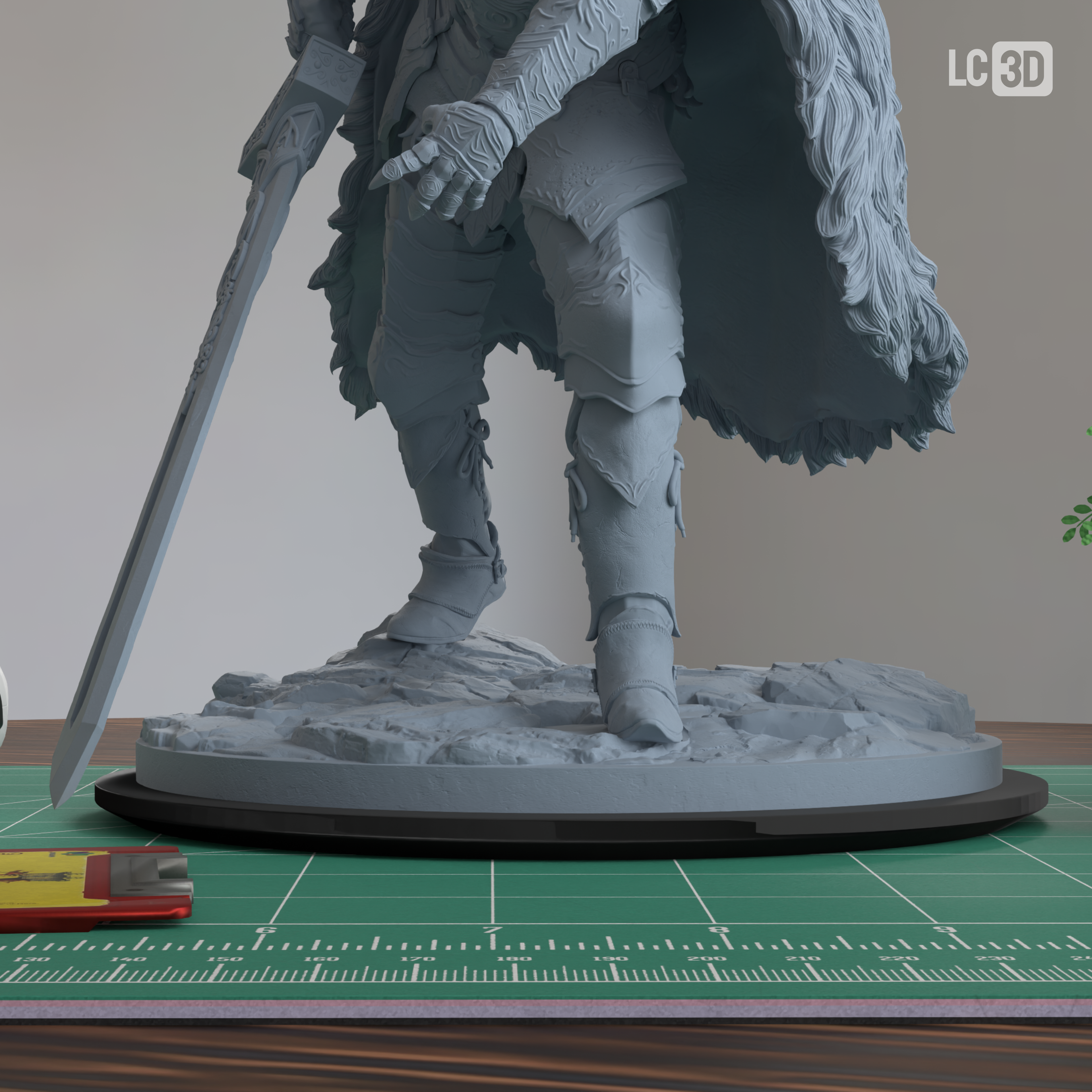 Blaidd Elden Ring Figure 3D Printed Resin Model Kit