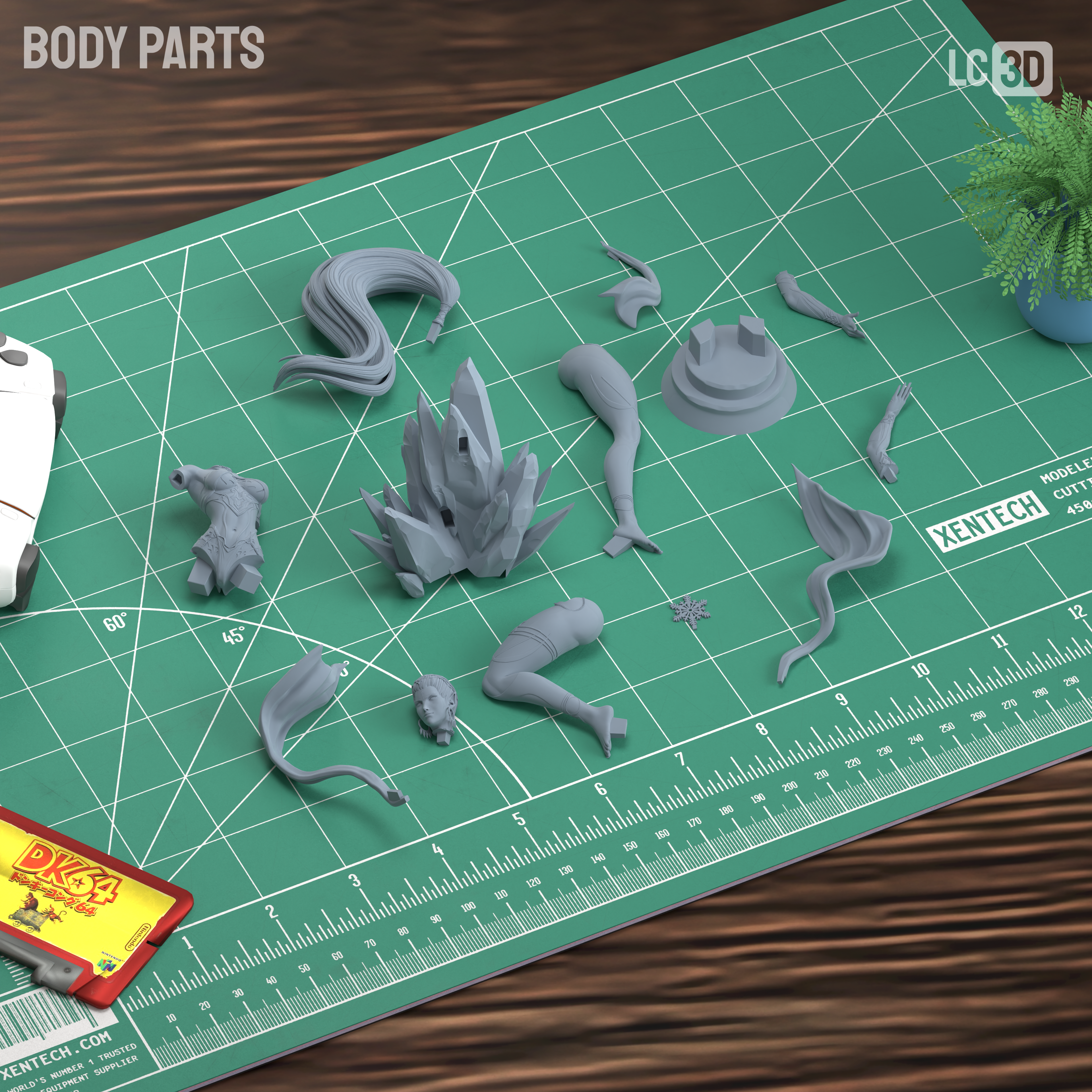 Shiva Final Fantasy Figure 3D Printed Resin Model Kit