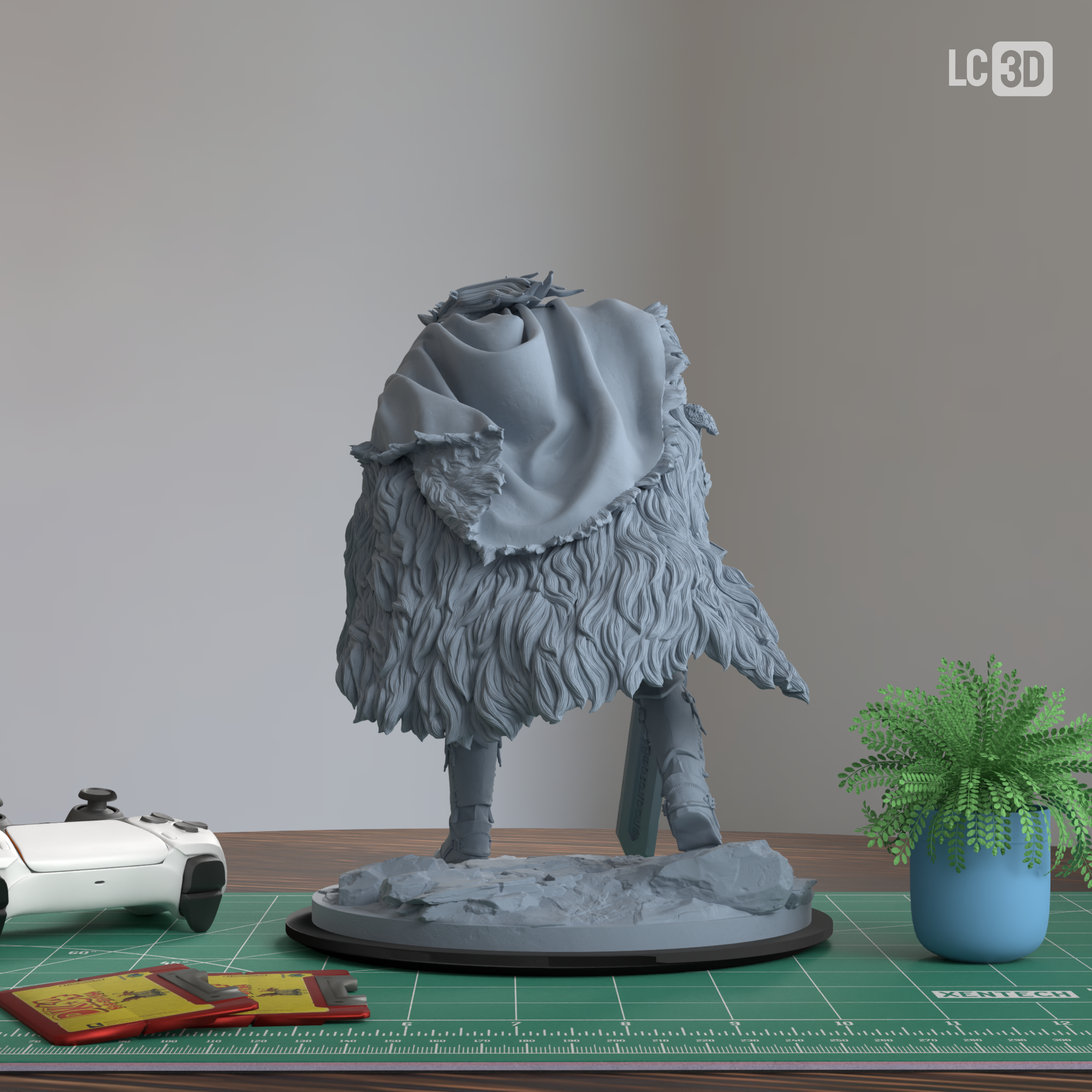 Blaidd Elden Ring Figure 3D Printed Resin Model Kit