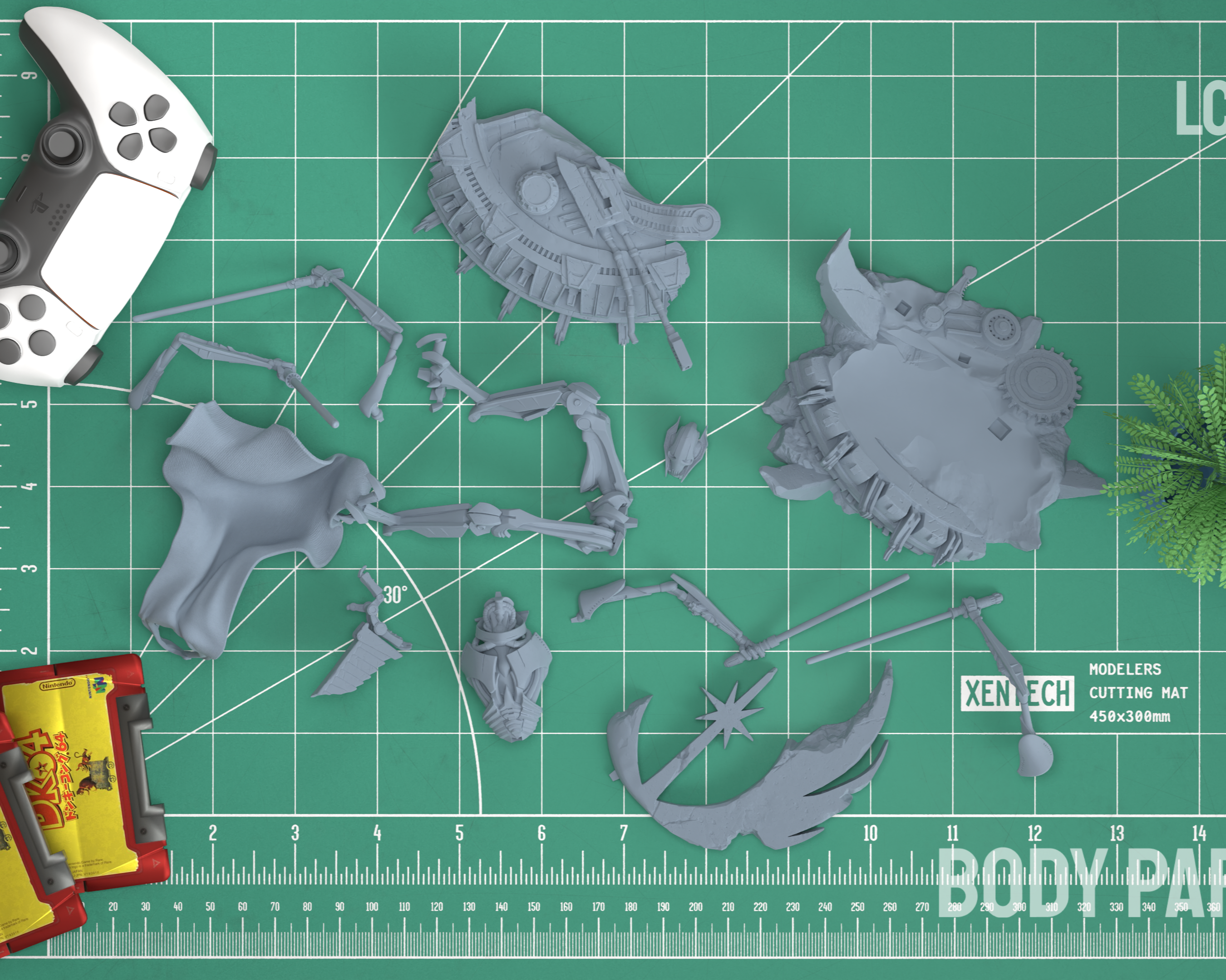 General Grievous Star Wars Figure 3D Printed Resin Model Kit