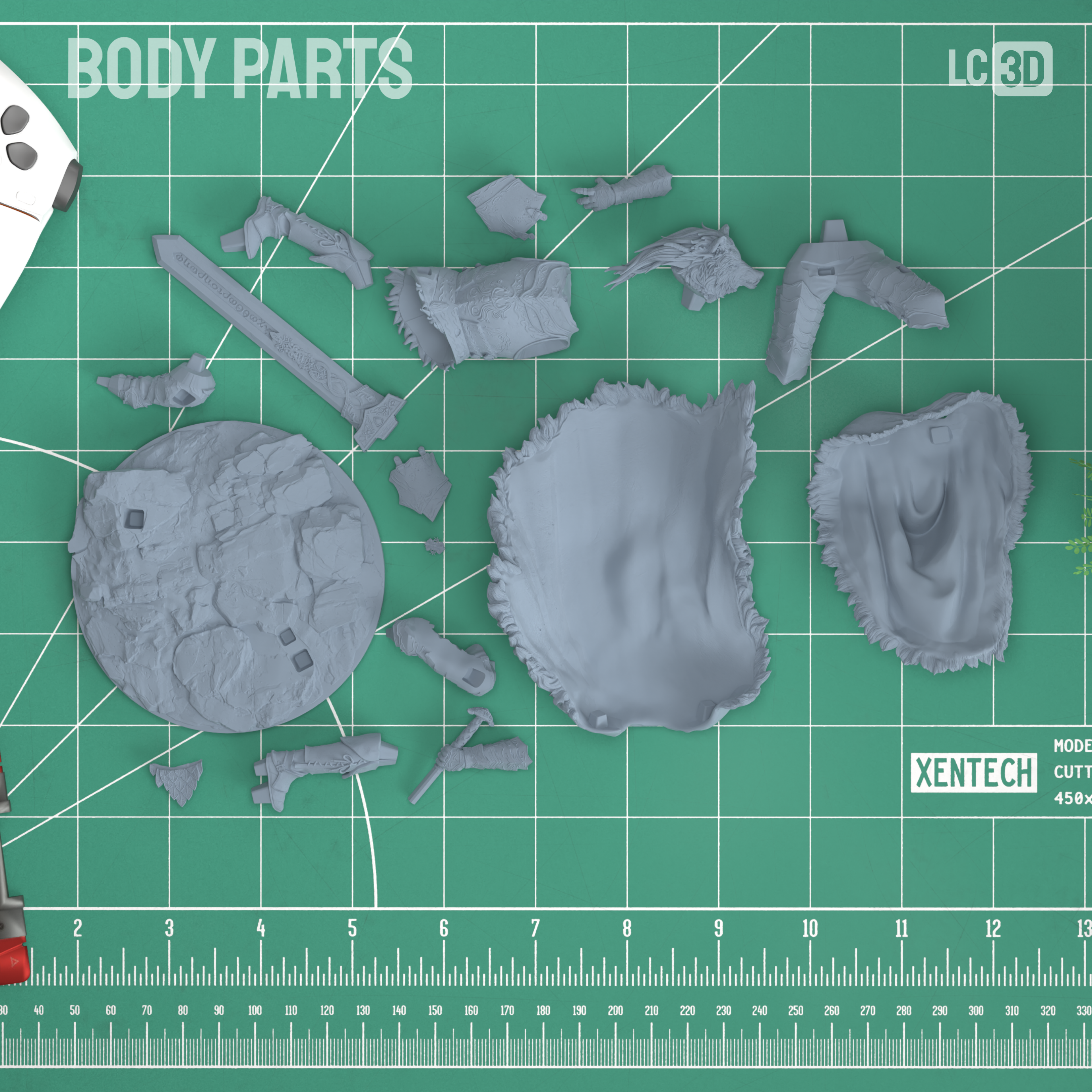 Blaidd Elden Ring Figure 3D Printed Resin Model Kit