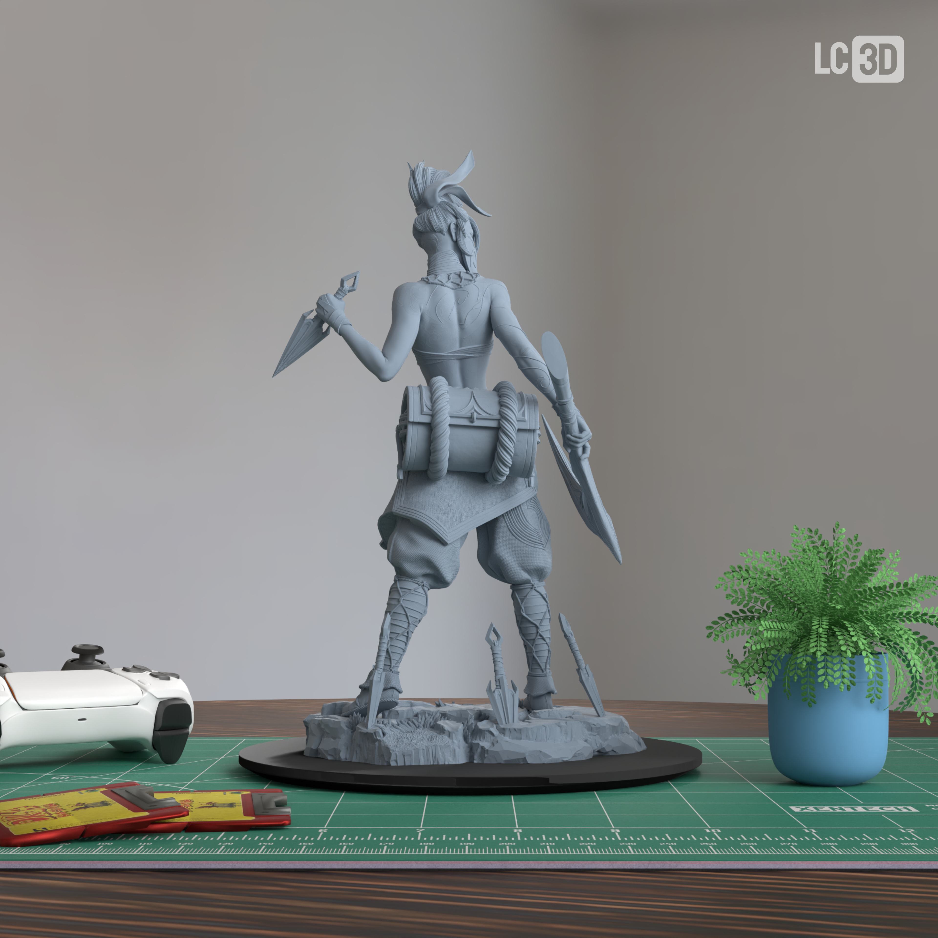 Akali League Of Legends Figure 3D Printed Resin Model Kit