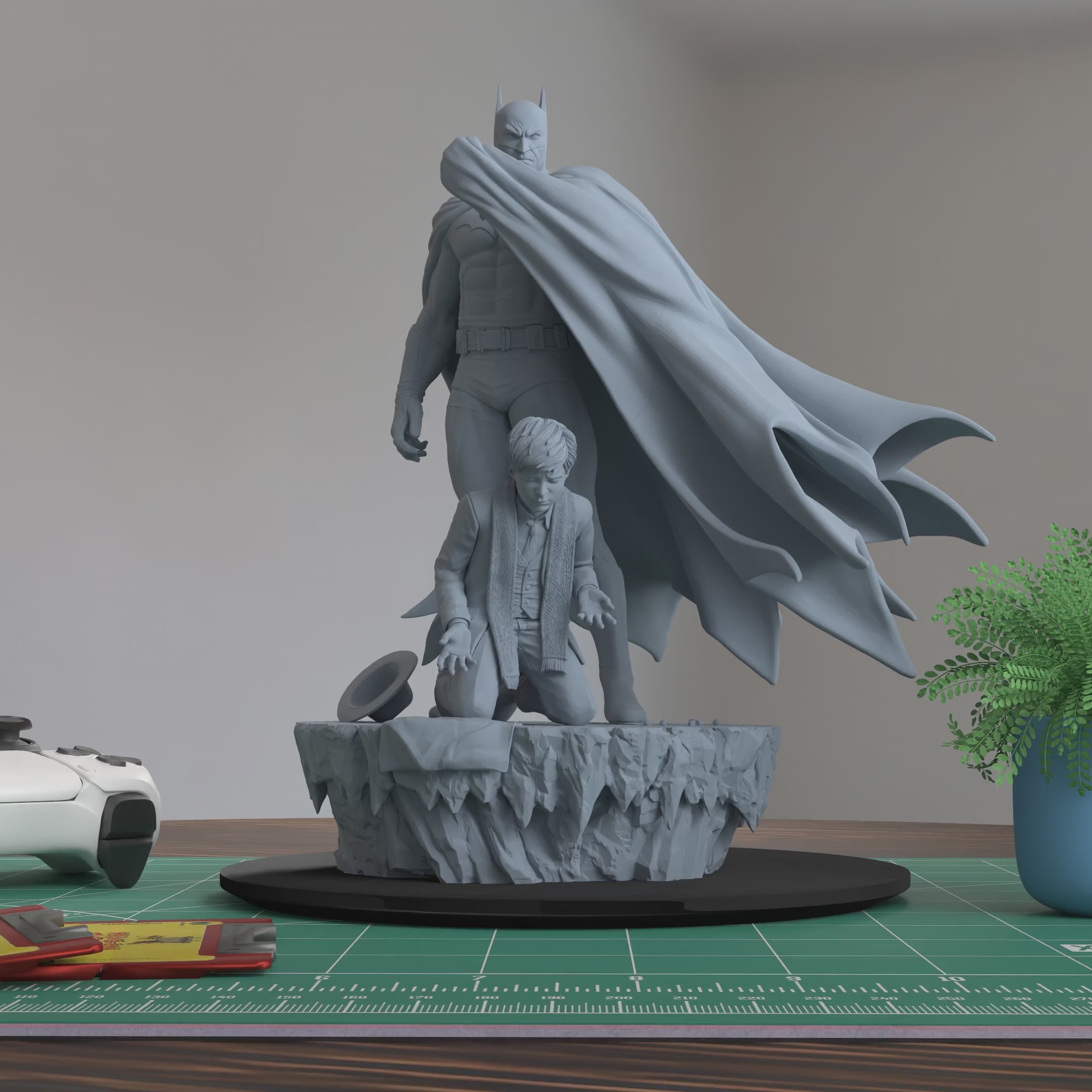 Batman The Dark Knight Figure 3D Printed Resin Model Kit