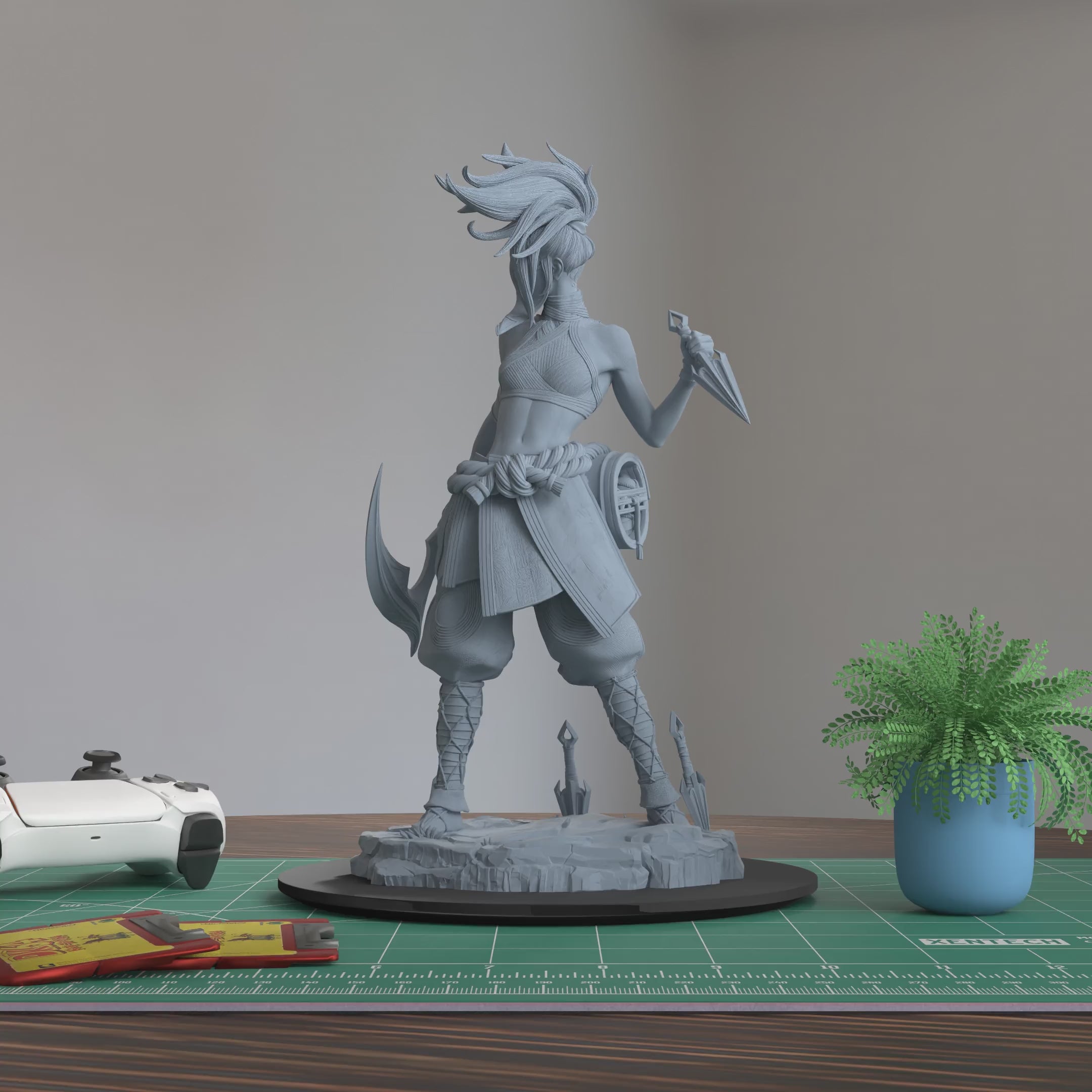 Akali League Of Legends Figure 3D Printed Resin Model Kit