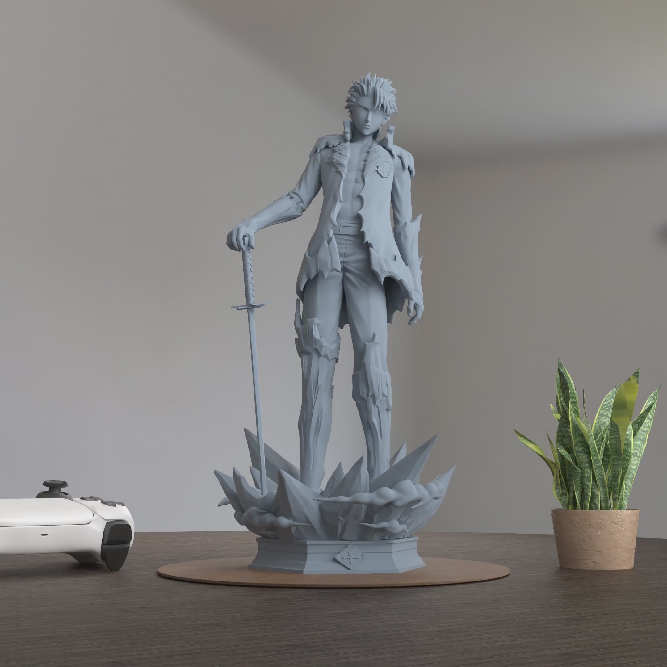 Toshiro Hitsugaya Bleach Figure 3D Printed Resin Model Kit