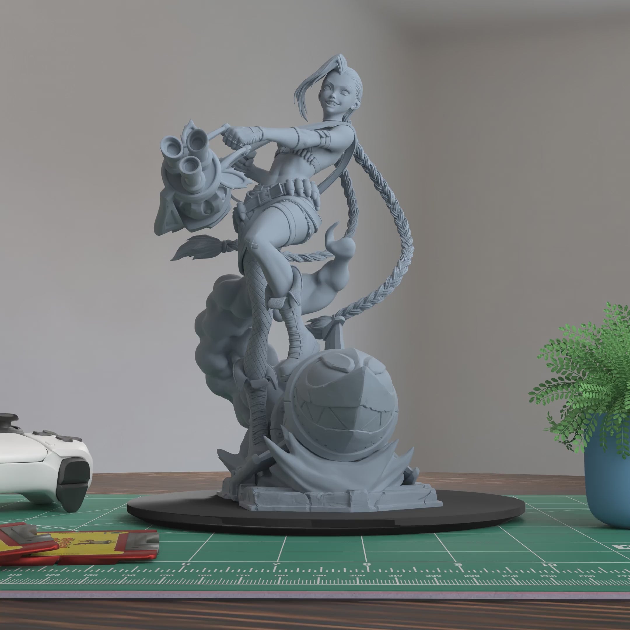 Jinx Arcane Action Figure 3D Printed Resin Model Kit