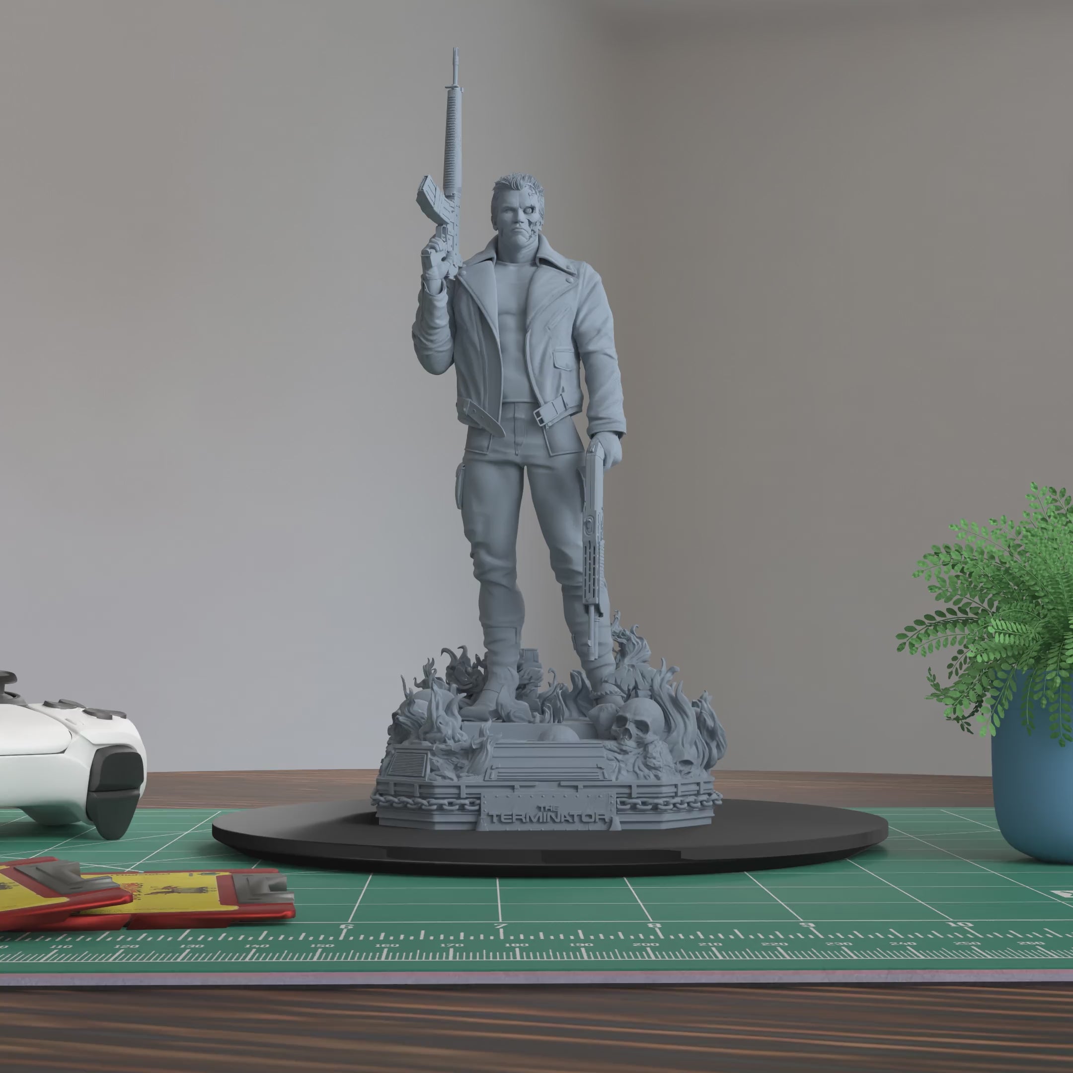 T-800 Terminator Figure 3D Printed Resin Model Kit