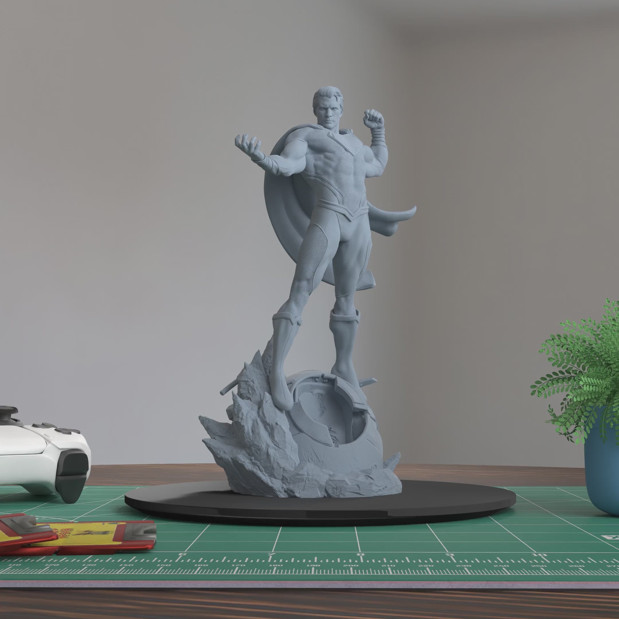 Superman Justice League Figure 3D-Printed Resin Model Kit