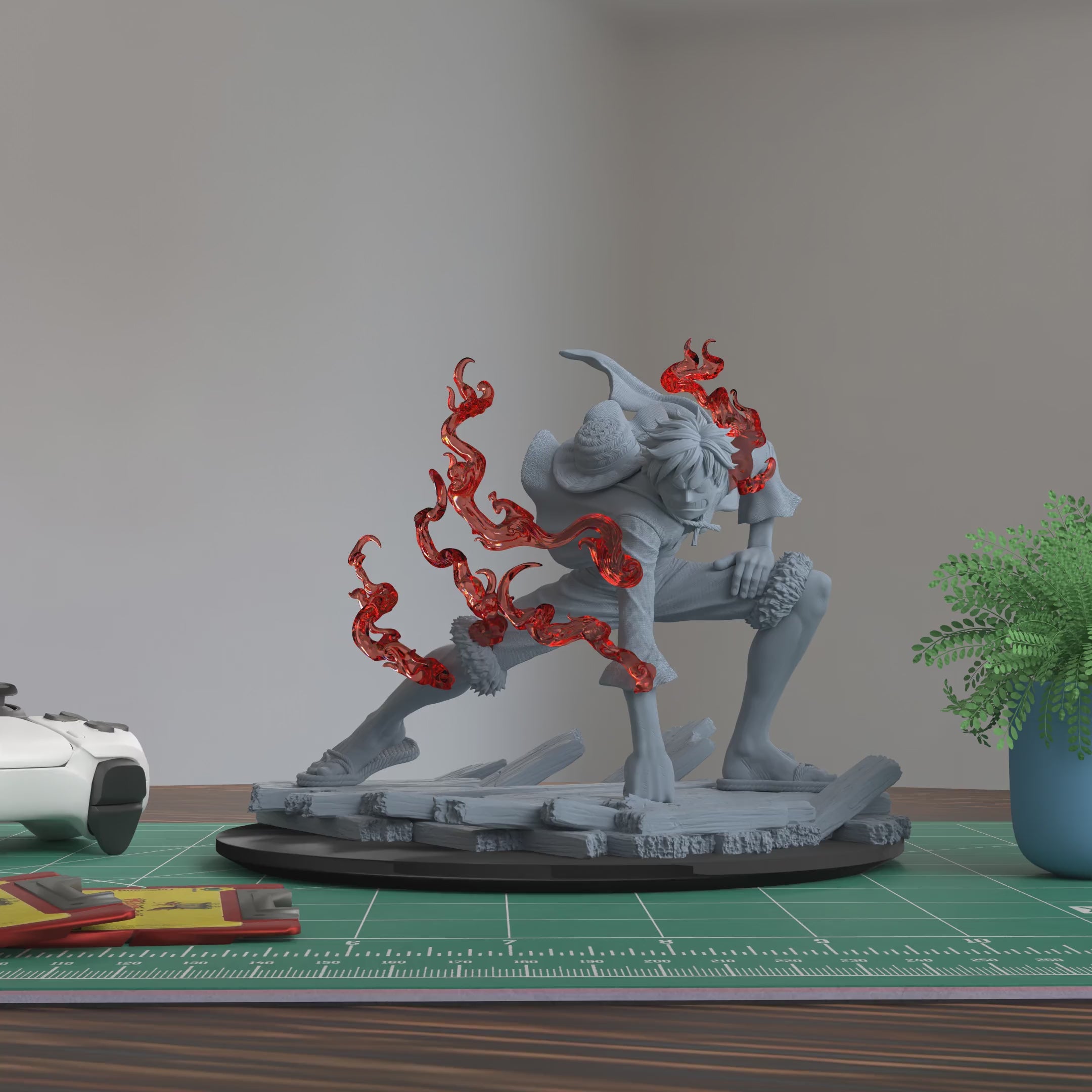 Luffy One Piece Figure 3D Printed Resin Model Kit