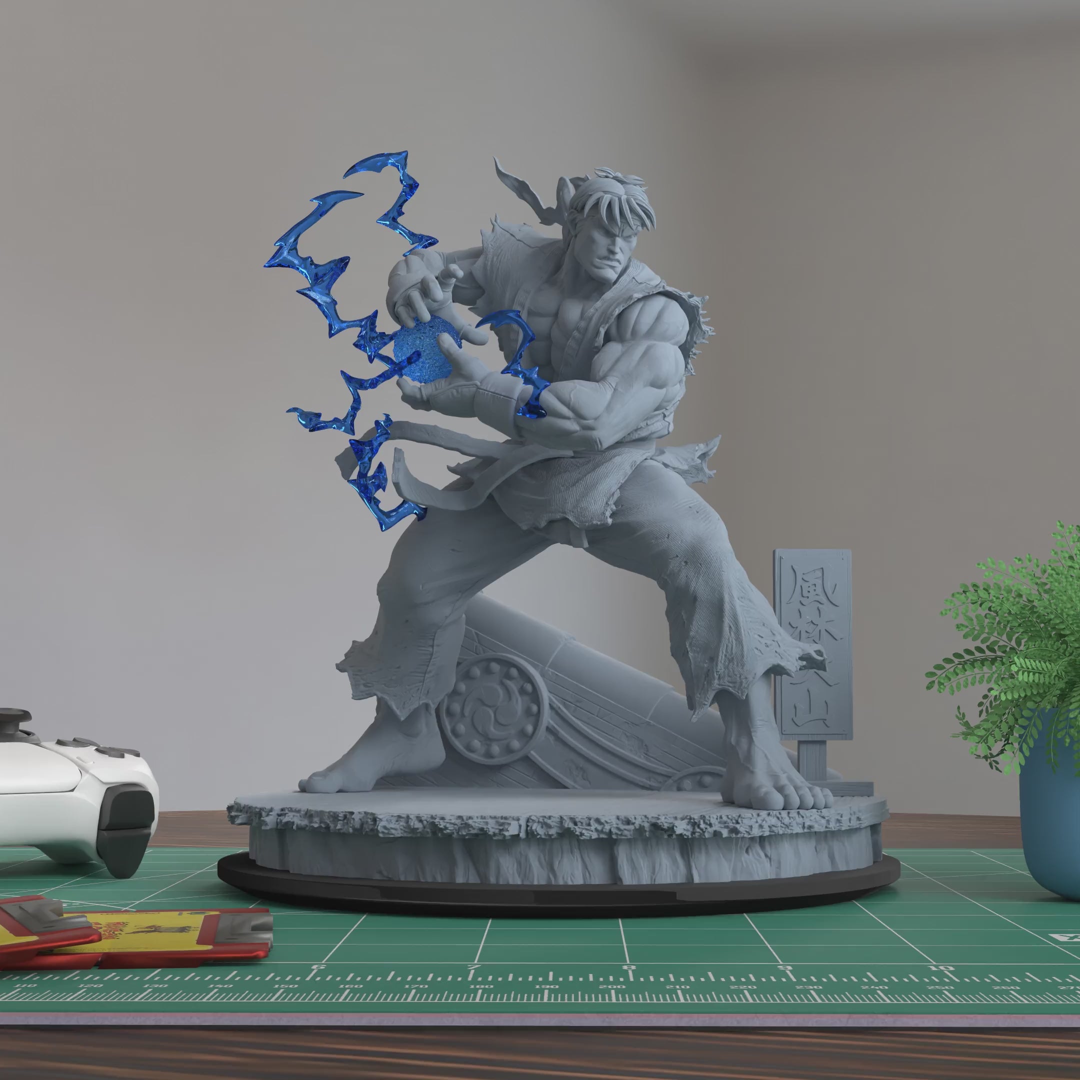 Ryu Street Fighter Figure 3D Printed Resin Model Kit